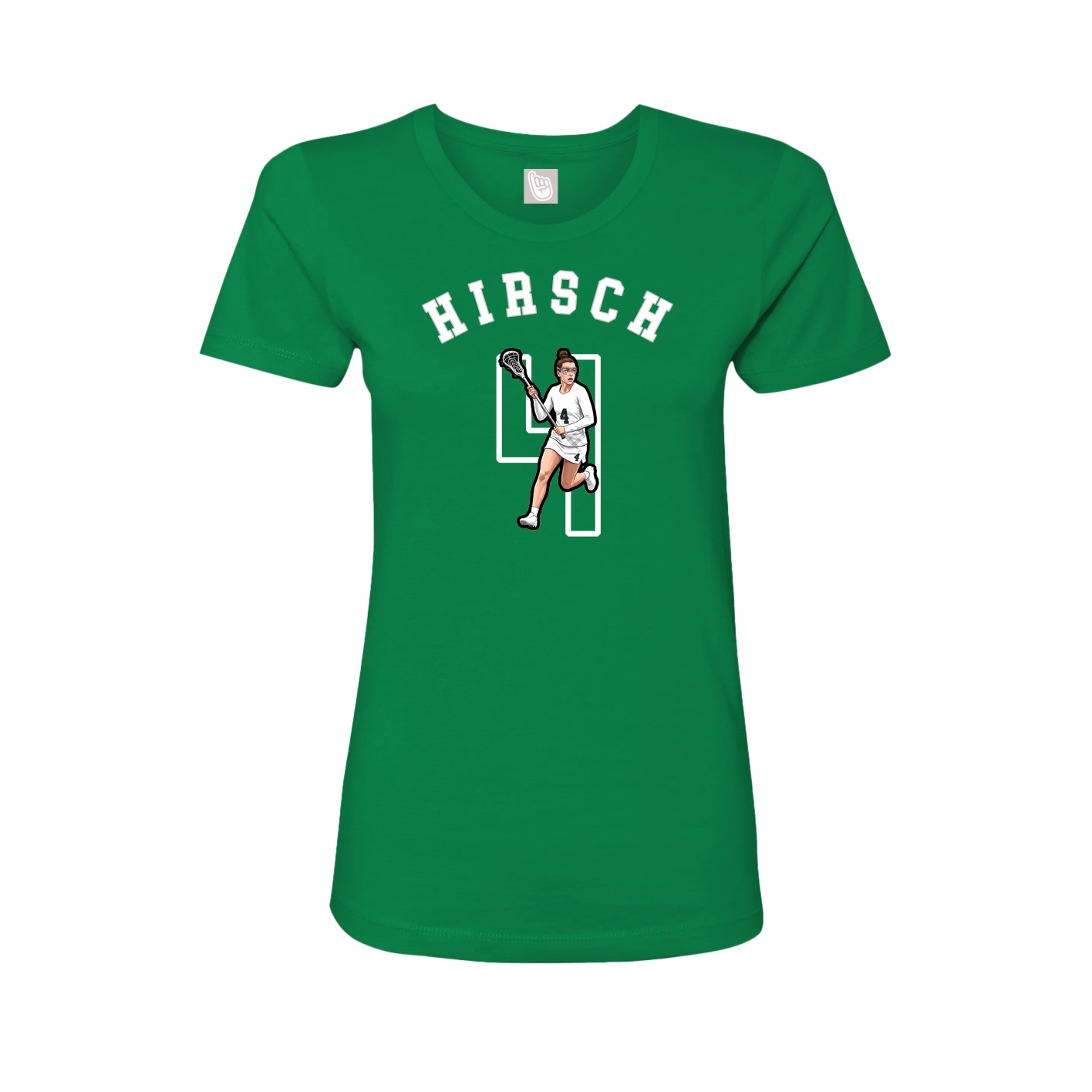 Fitted Women's Tee — Shirsey Arch in Green
