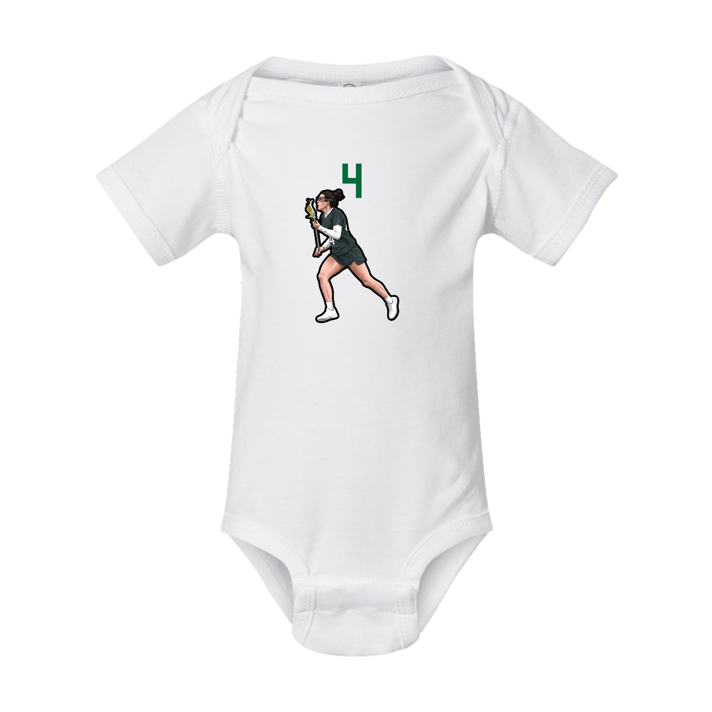 Baby Onesie — Number Top in White