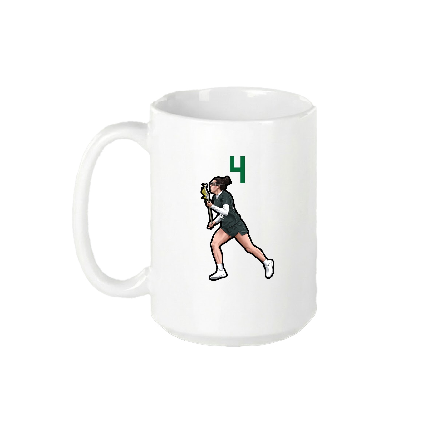 15oz Coffee Mug — Number Top in White