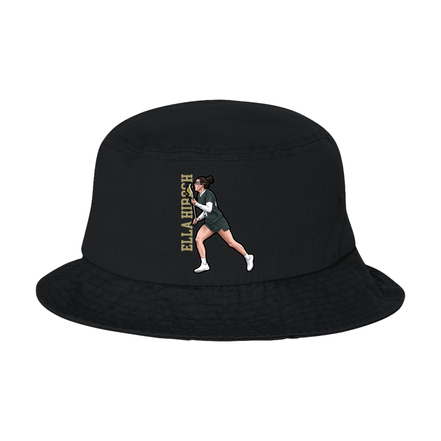 Bucket Cap — Name Vertical in Black