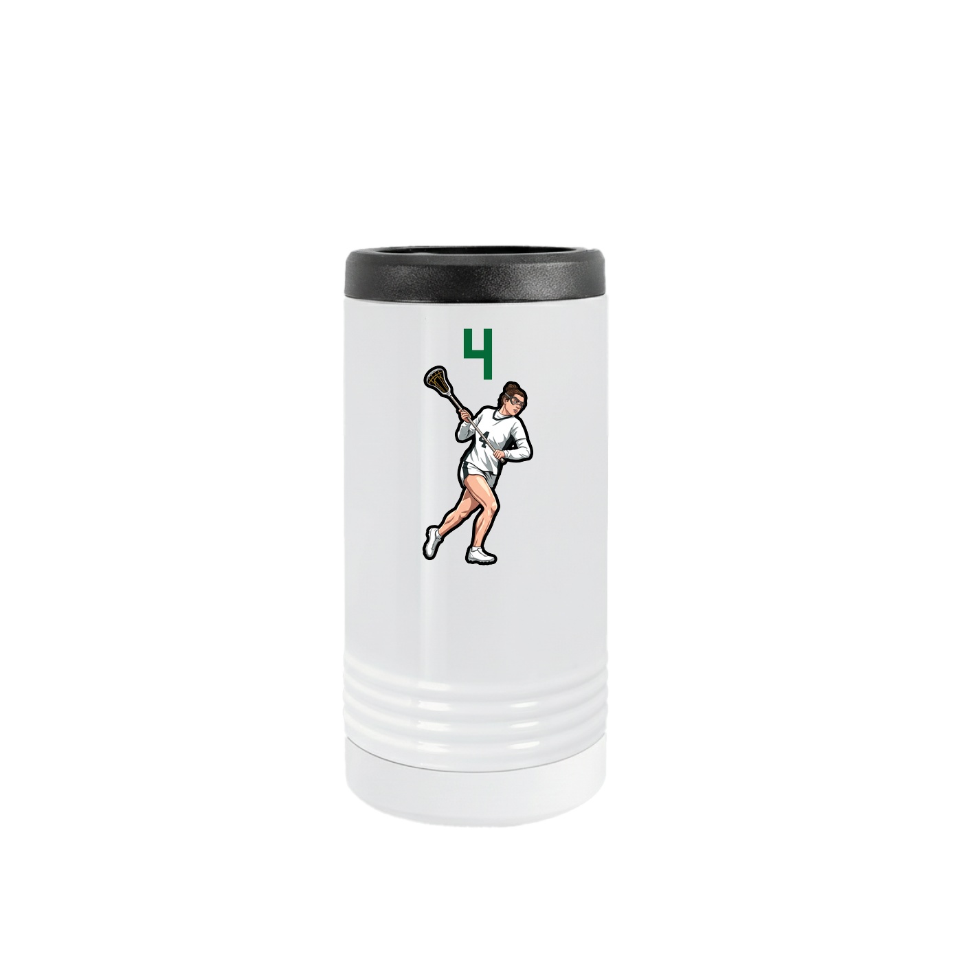 Slim Beverage Holder — Number Top in White