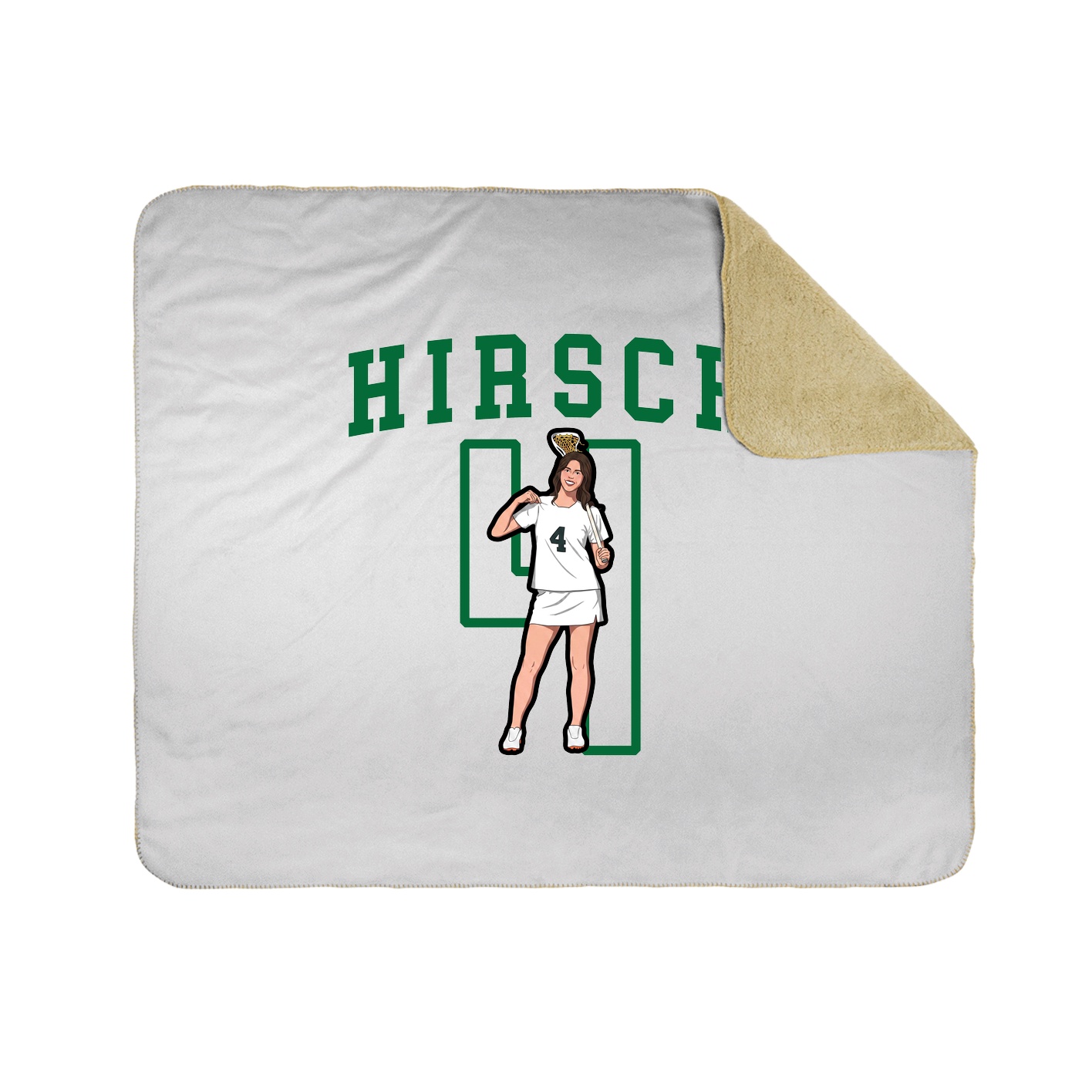 Throw Blanket — Shirsey in White