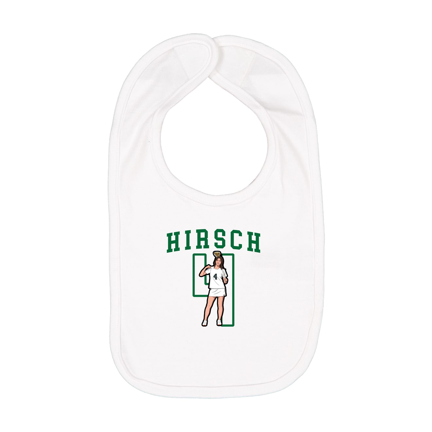 Infant Bib — Shirsey in White