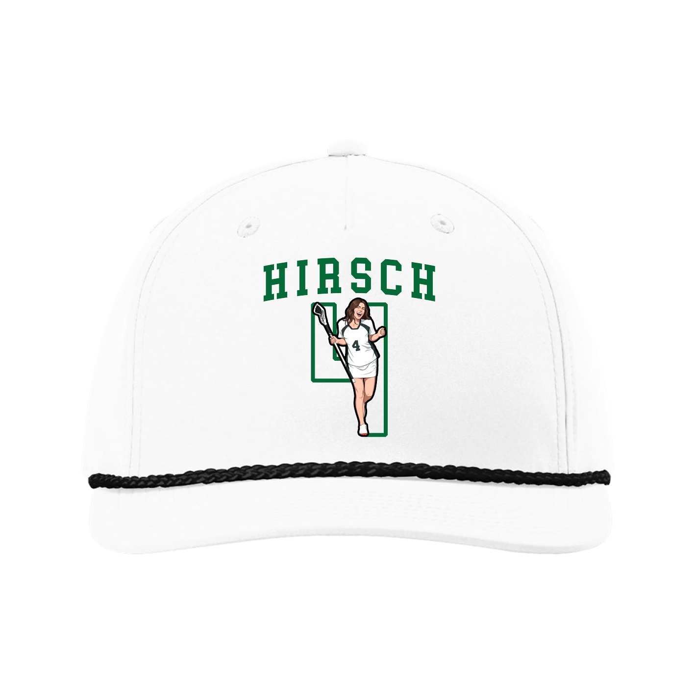Five-Panel Classic Rope Cap — Shirsey in White