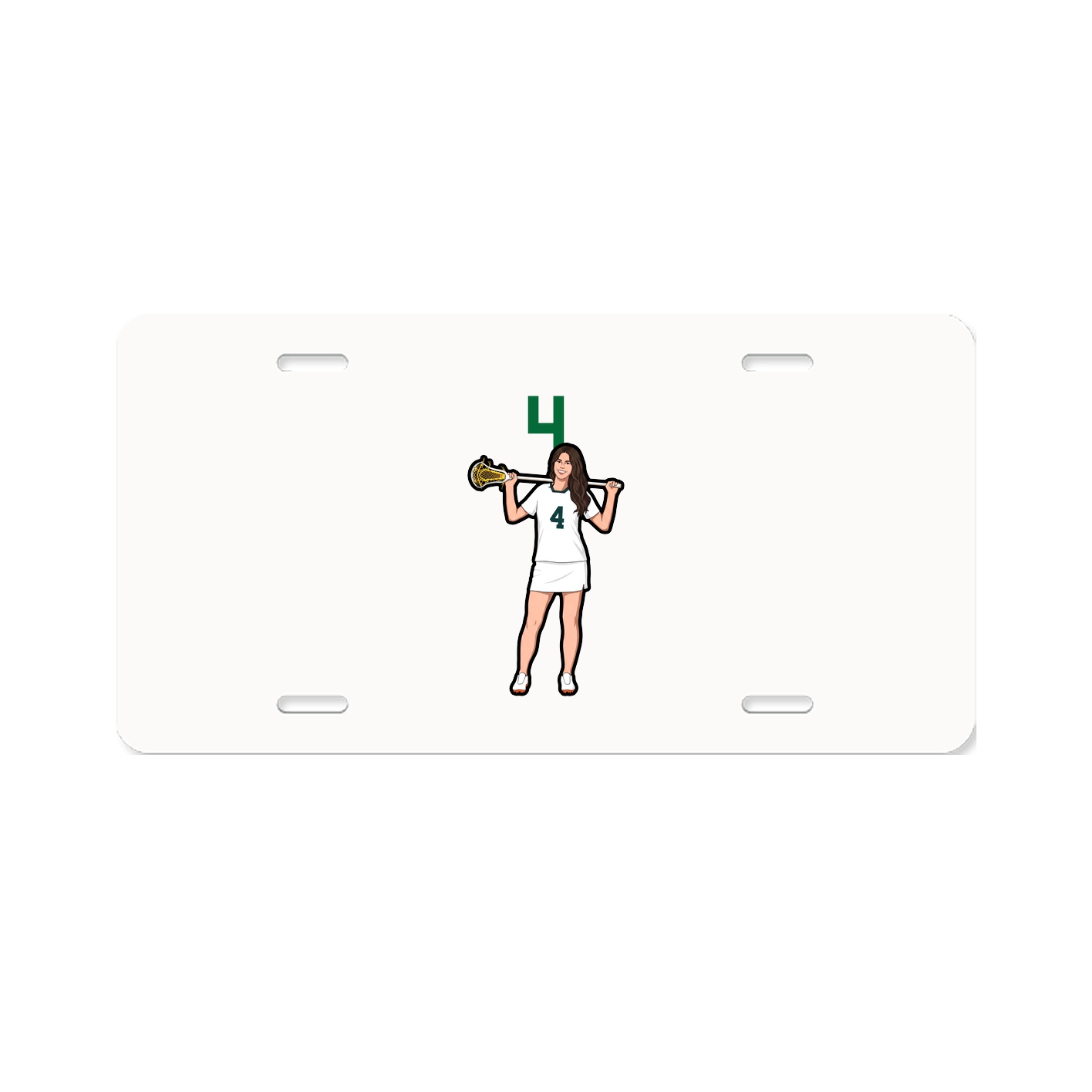 License Plate — Number Top in Classic