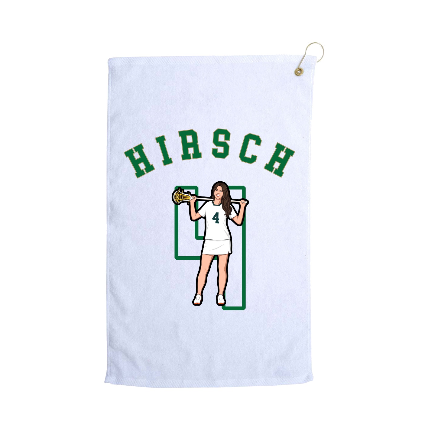 Golf Towel — Shirsey Arch in White