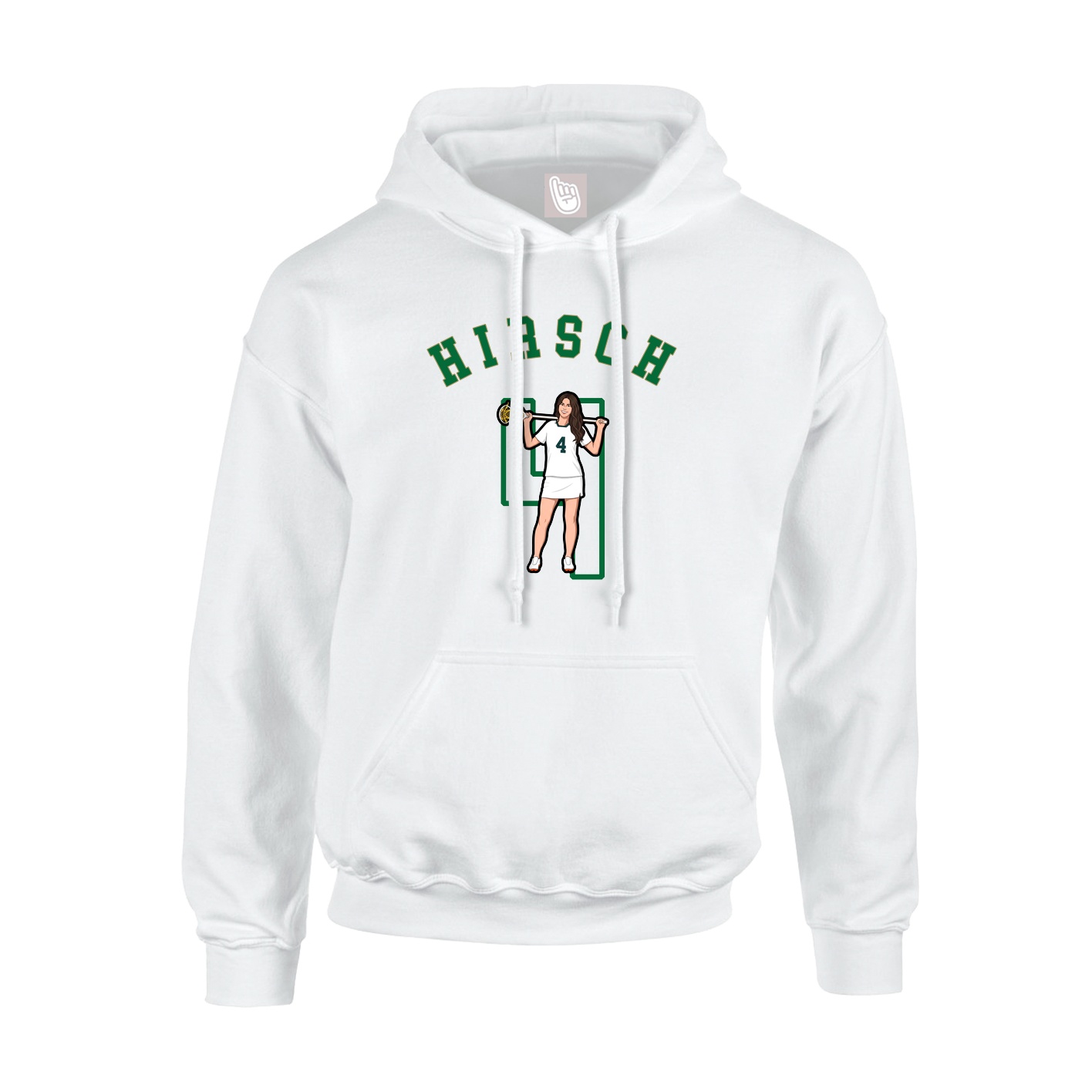 Youth Hoodie — Shirsey Arch in White