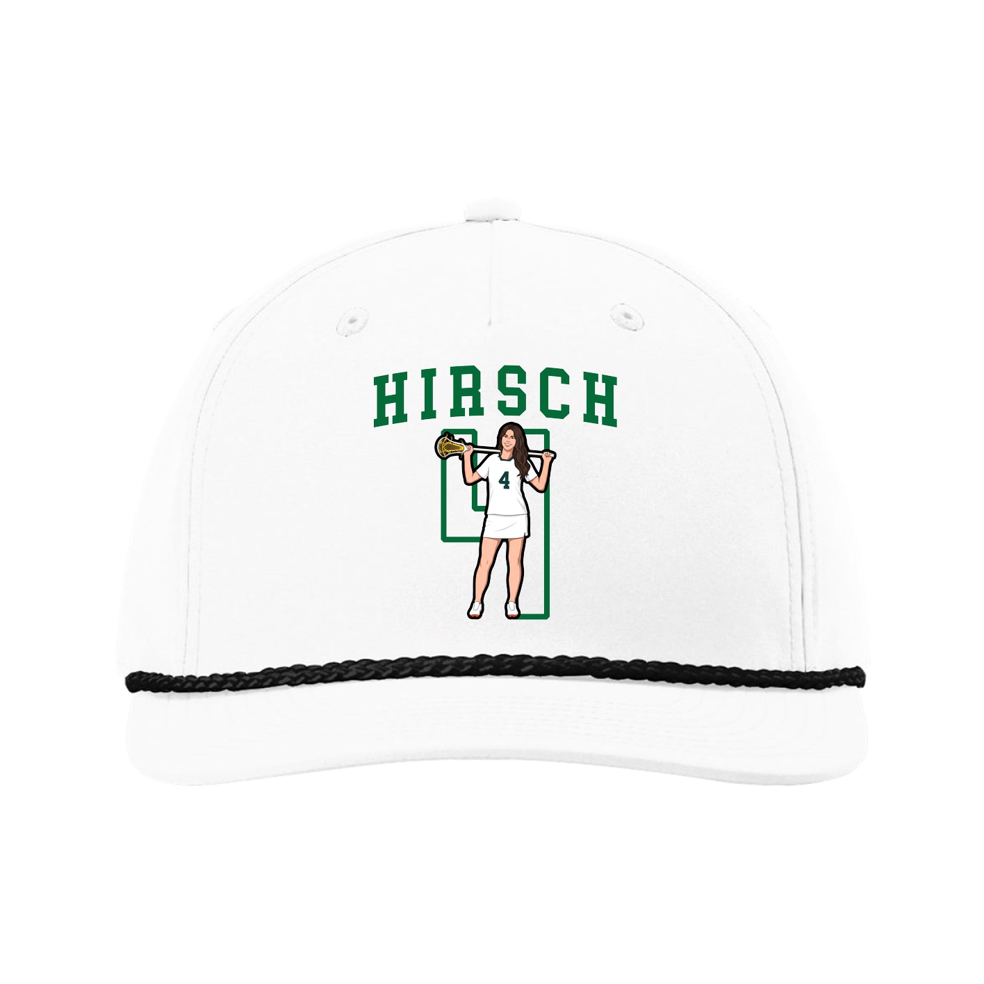 Five-Panel Classic Rope Cap — Shirsey in White