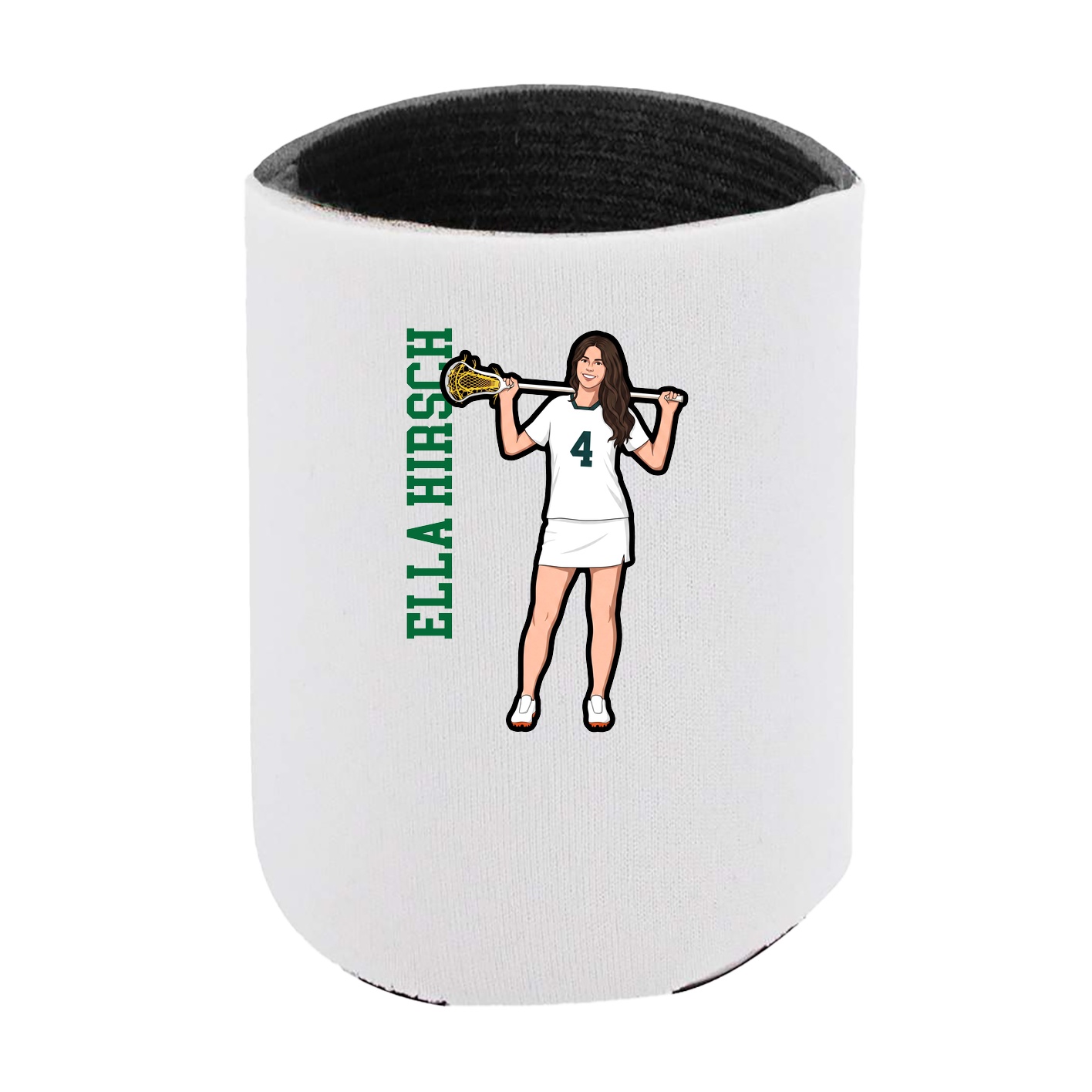 Can Holder — Name Vertical in White