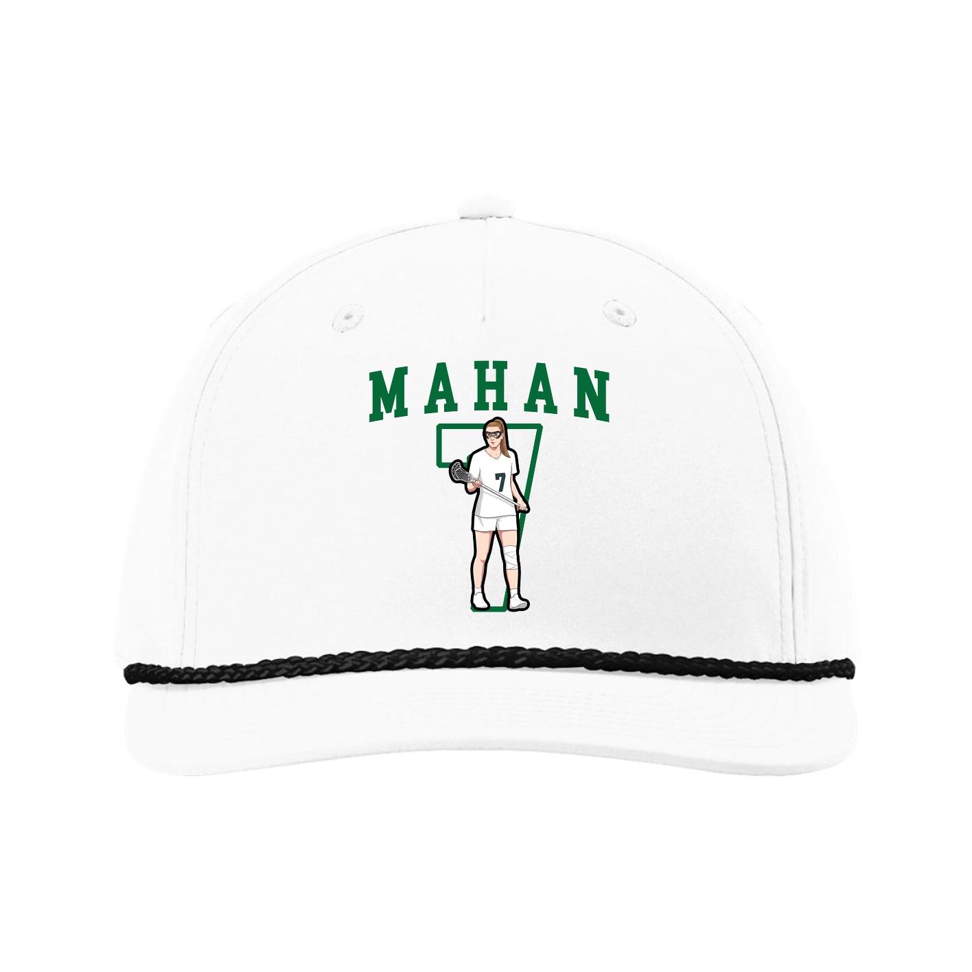 Five-Panel Classic Rope Cap — Shirsey in White