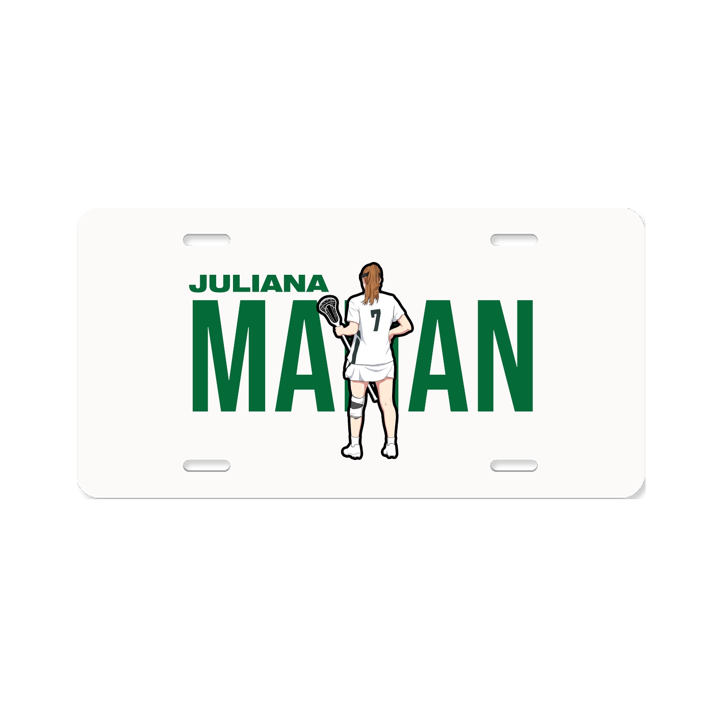 License Plate — Player Name in Classic