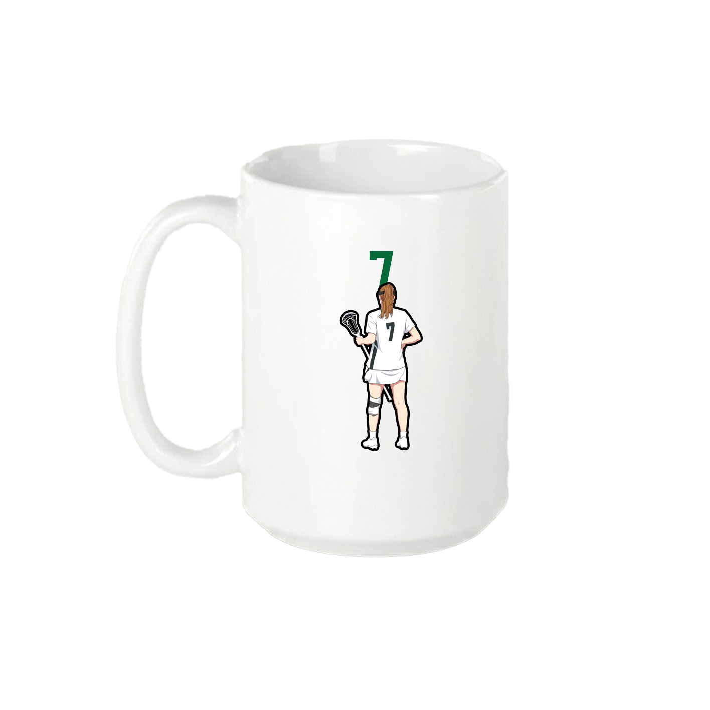 15oz Coffee Mug — Number Top in White