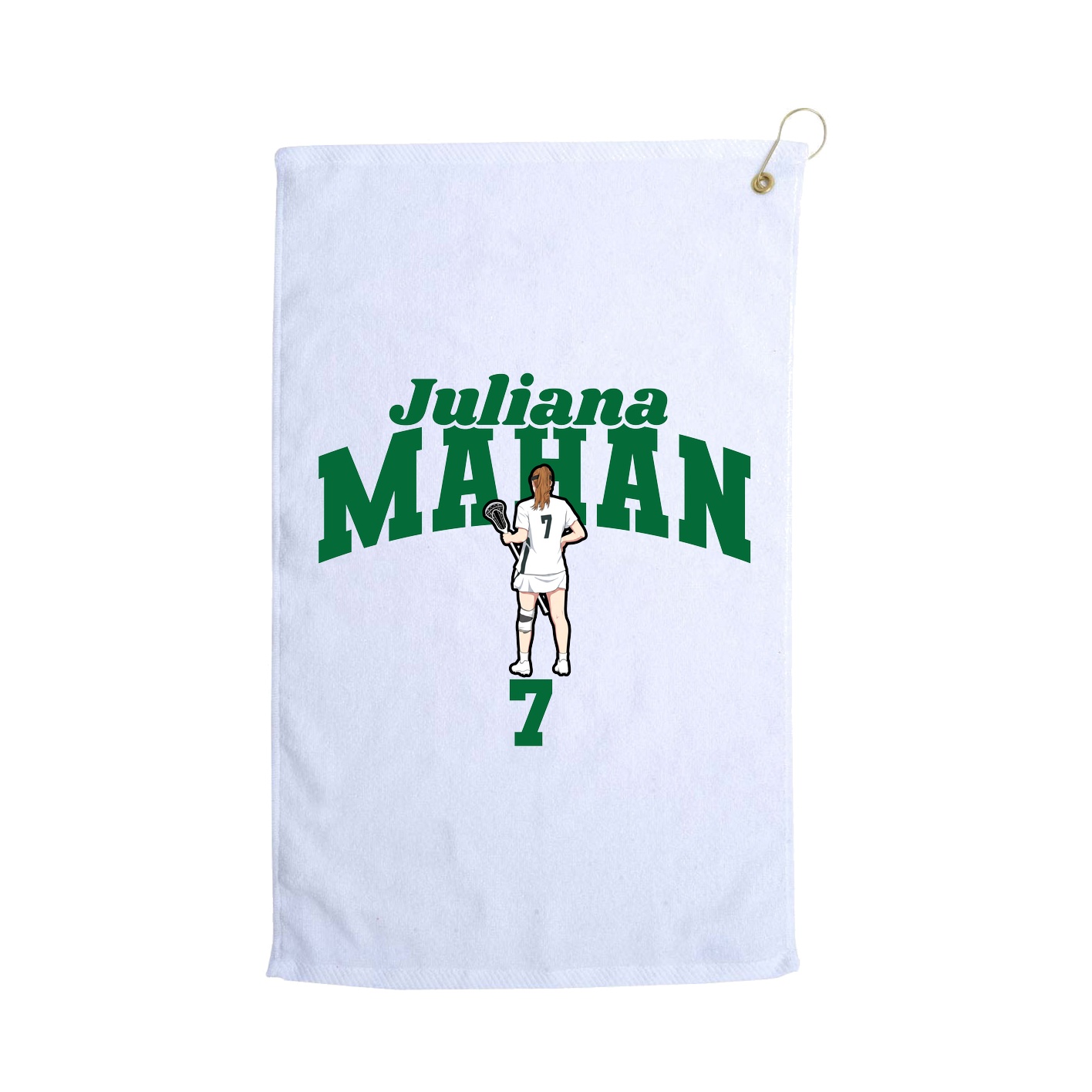 Golf Towel — Signature Arch in White