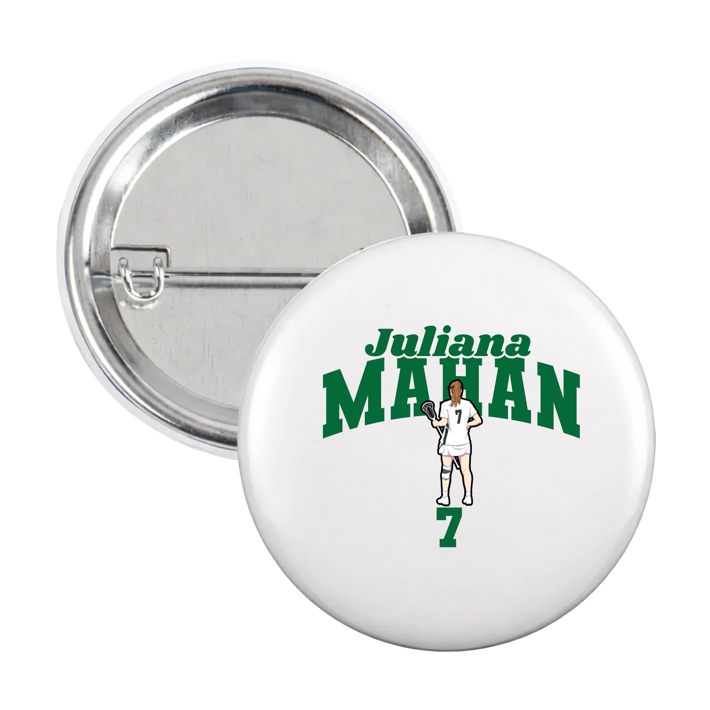 Game Day Button — Signature Arch in White