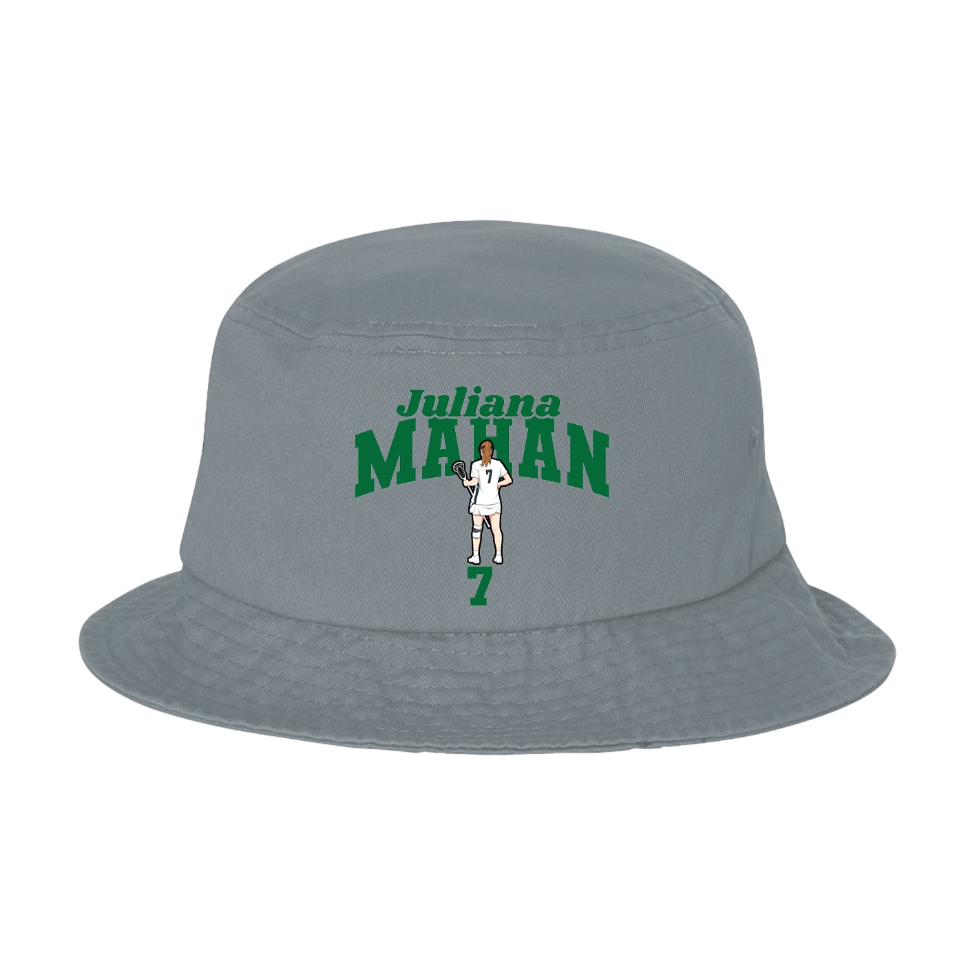 Bucket Cap — Signature Arch in Grey