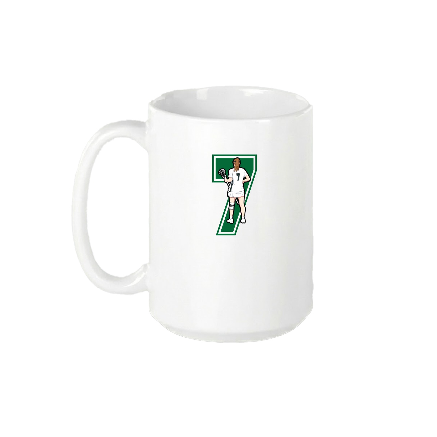 15oz Coffee Mug — Number in White