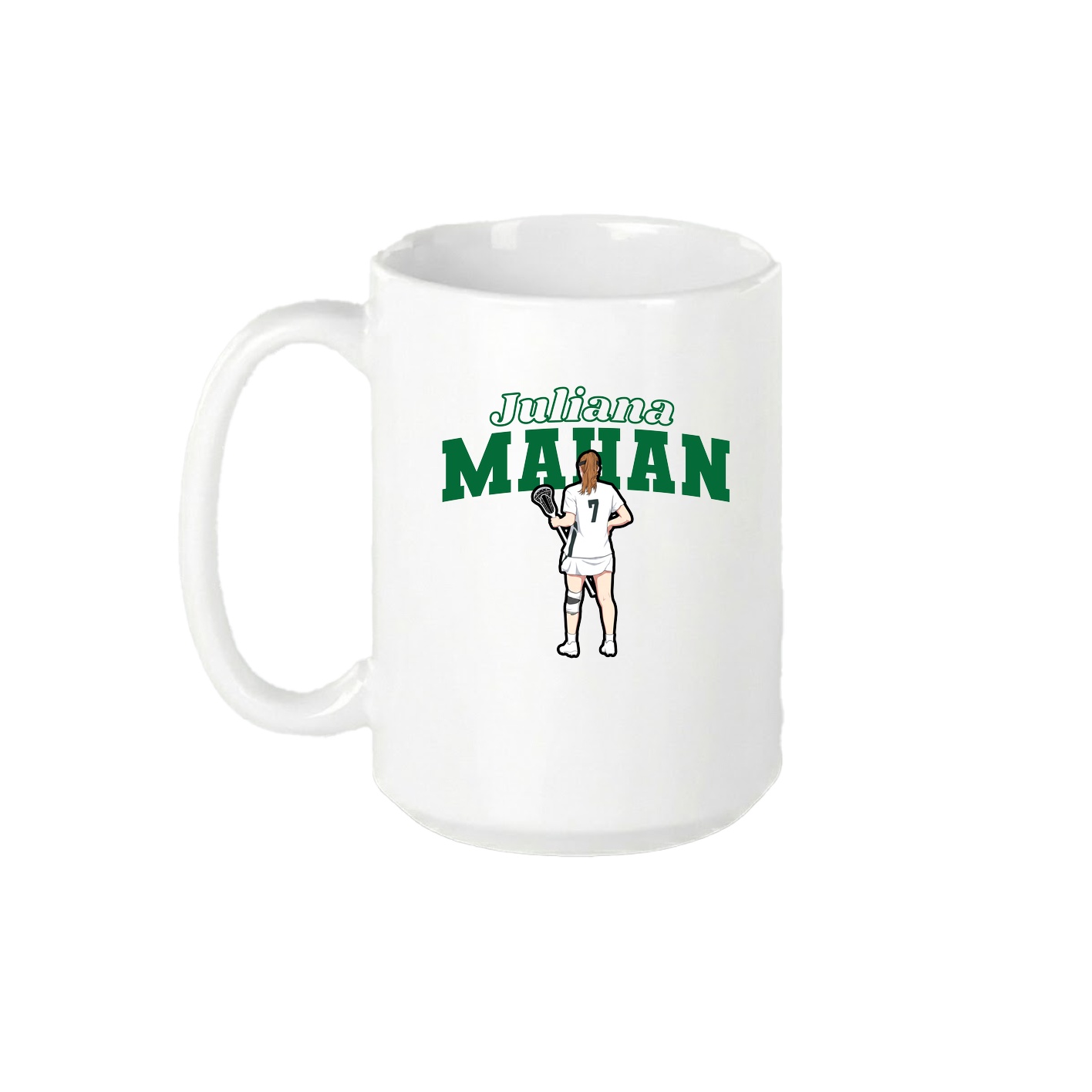 15oz Coffee Mug — Name Arch in White