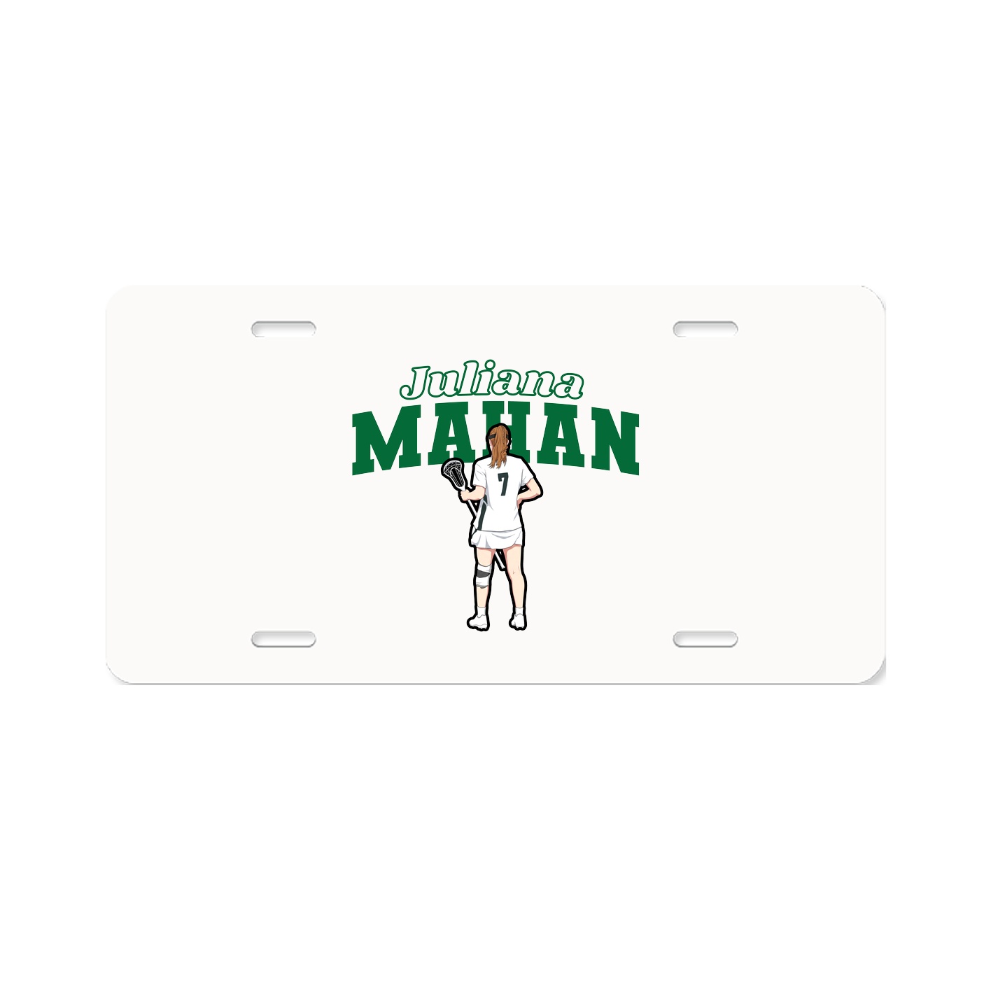 License Plate — Name Arch in Classic