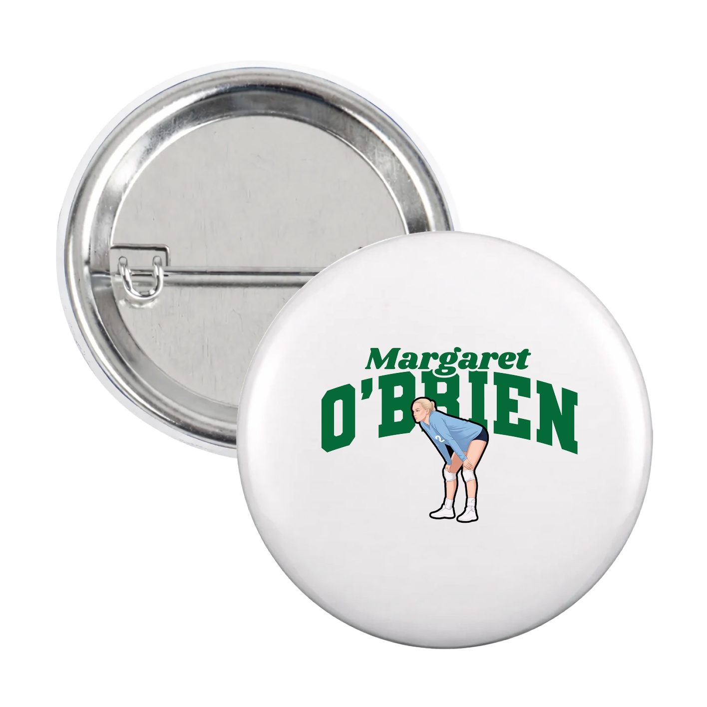 Game Day Button — Signature Arch in White