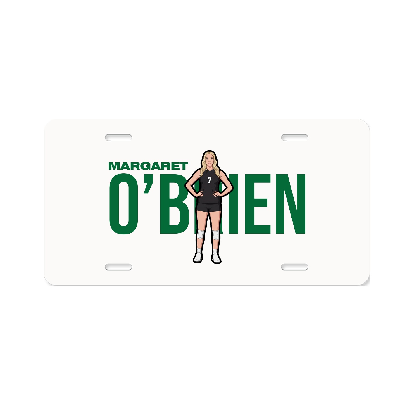 License Plate — Player Name in Classic