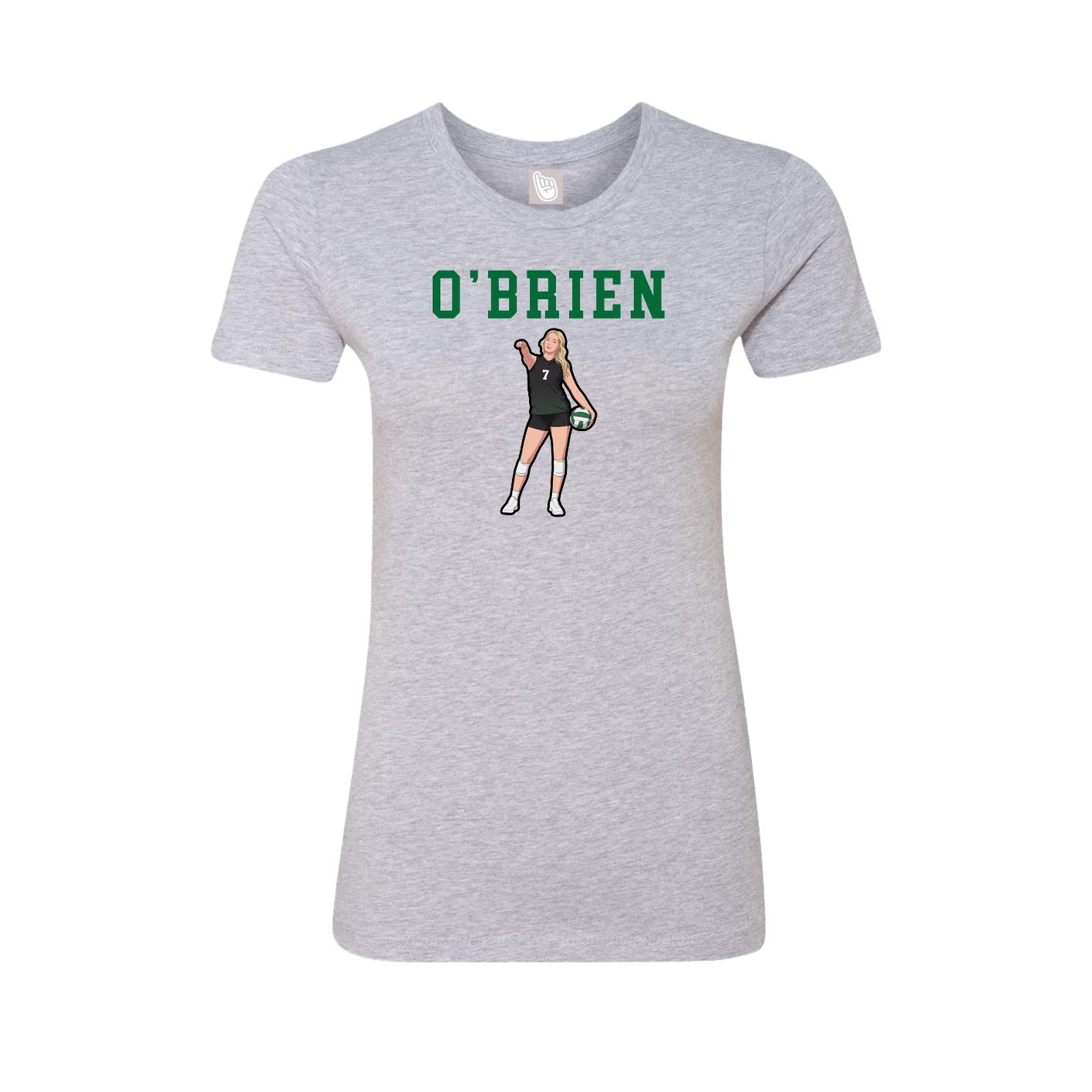Fitted Women's Tee — Shirsey in Grey