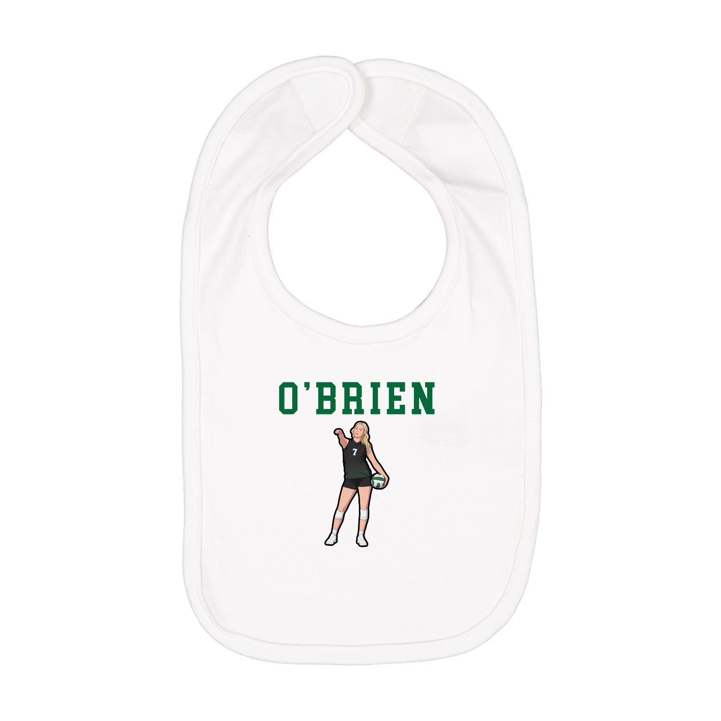 Infant Bib — Shirsey in White