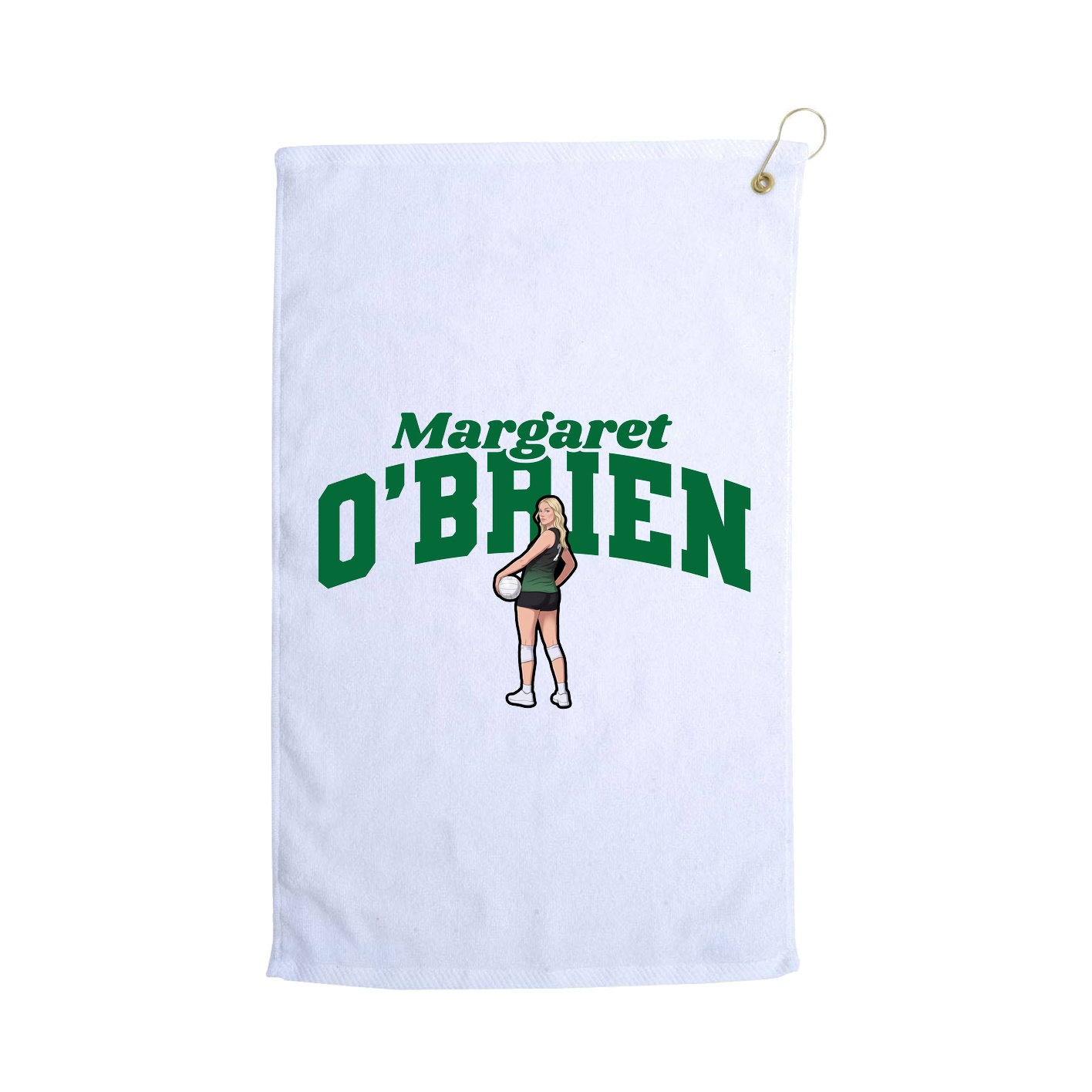 Golf Towel — Signature Arch in White