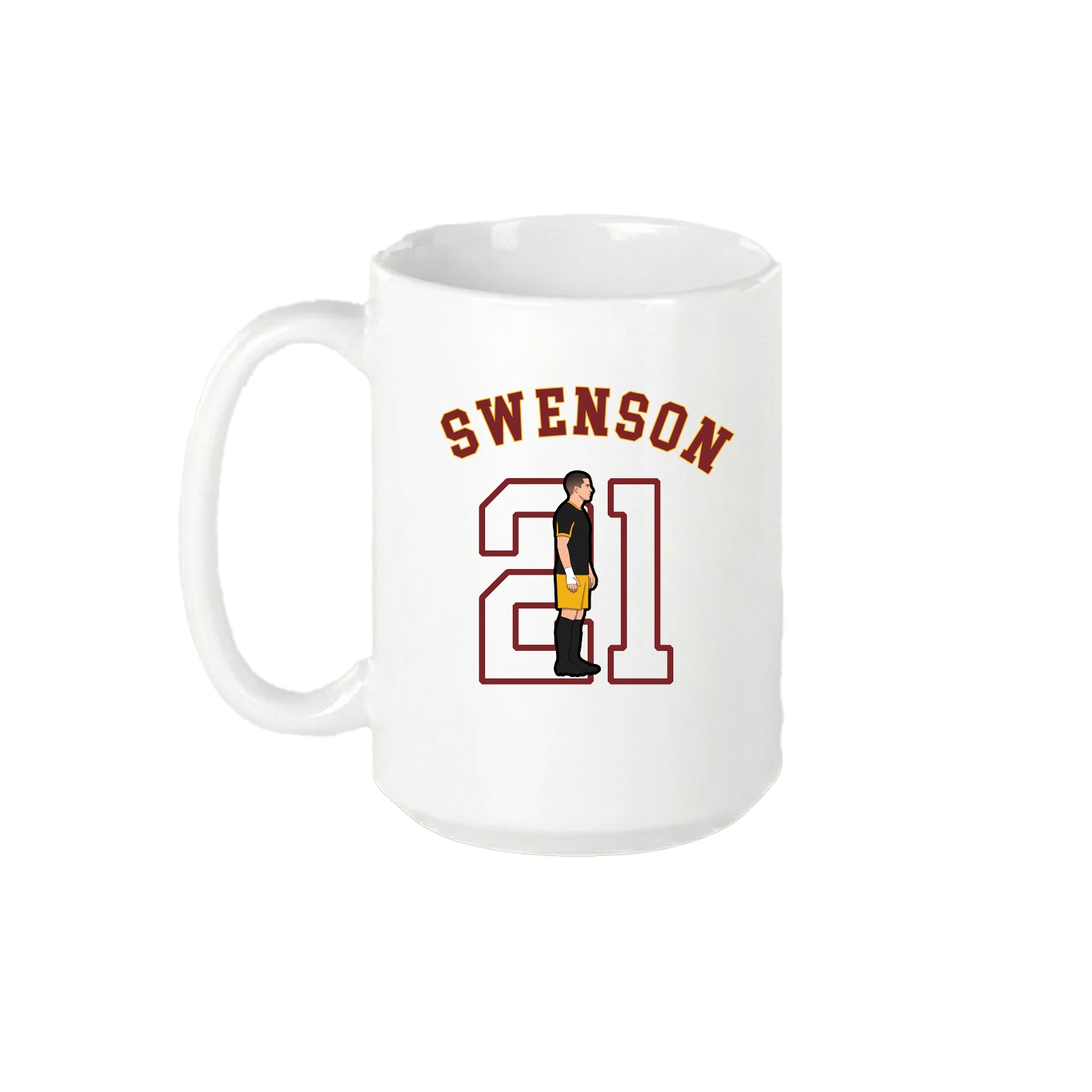 15oz Coffee Mug — Shirsey Arch in White