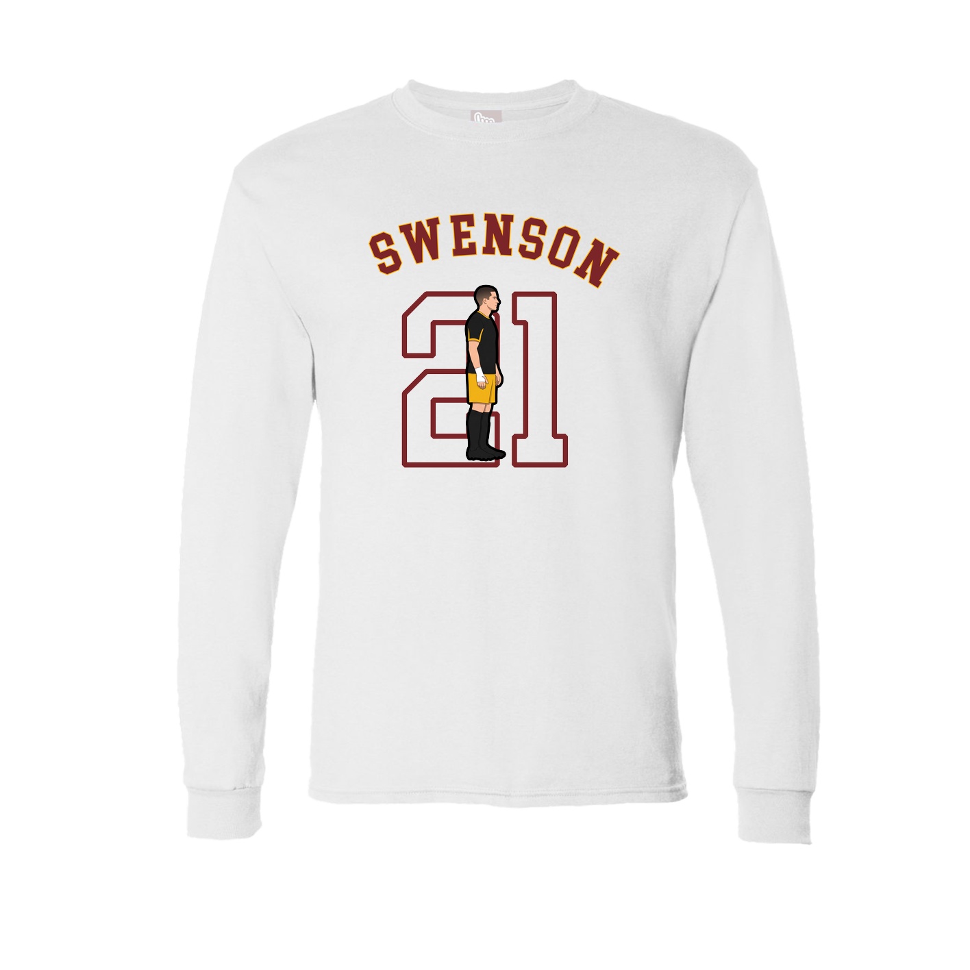 Long Sleeve Tee — Shirsey Arch in White