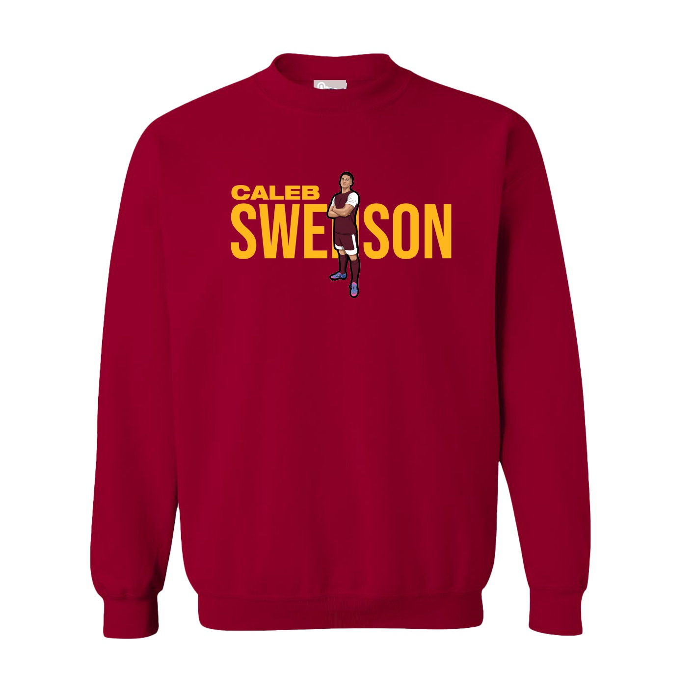 Fleece Crew — Player Name in Cardinal
