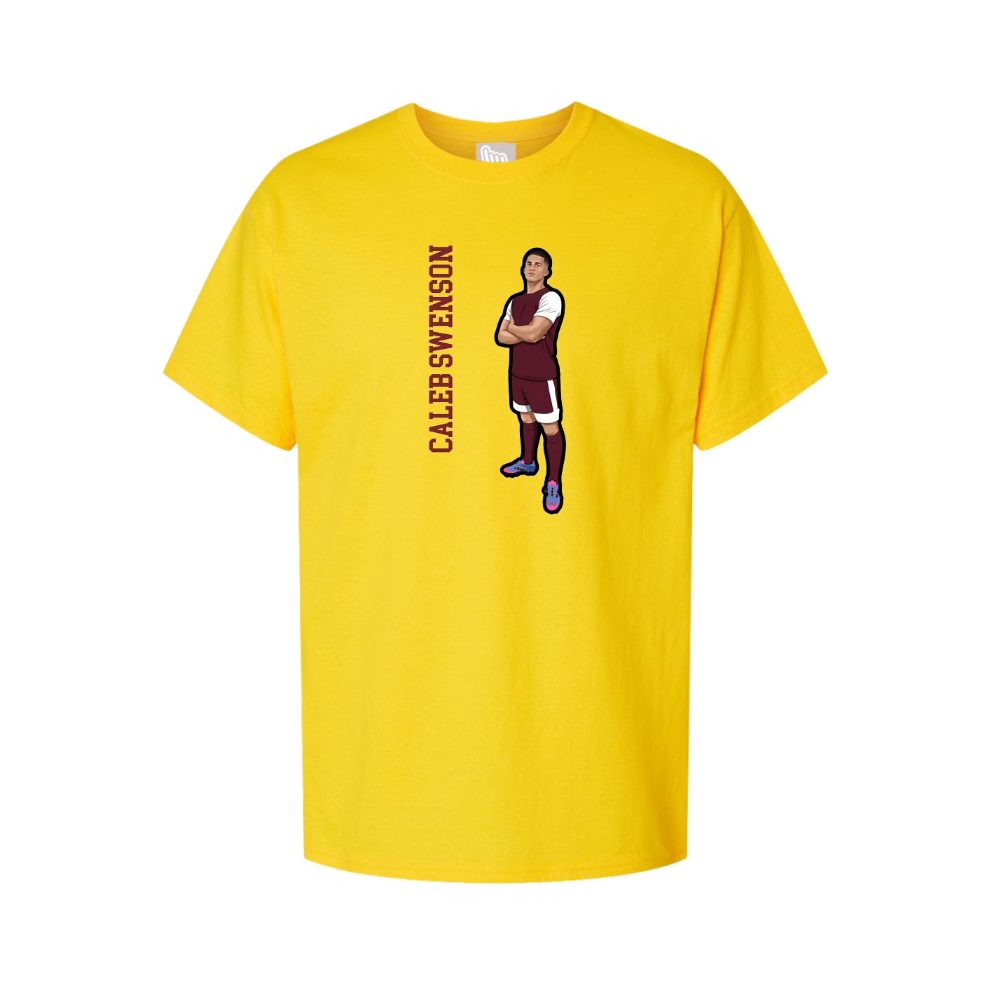 Tee — Name Vertical in Gold