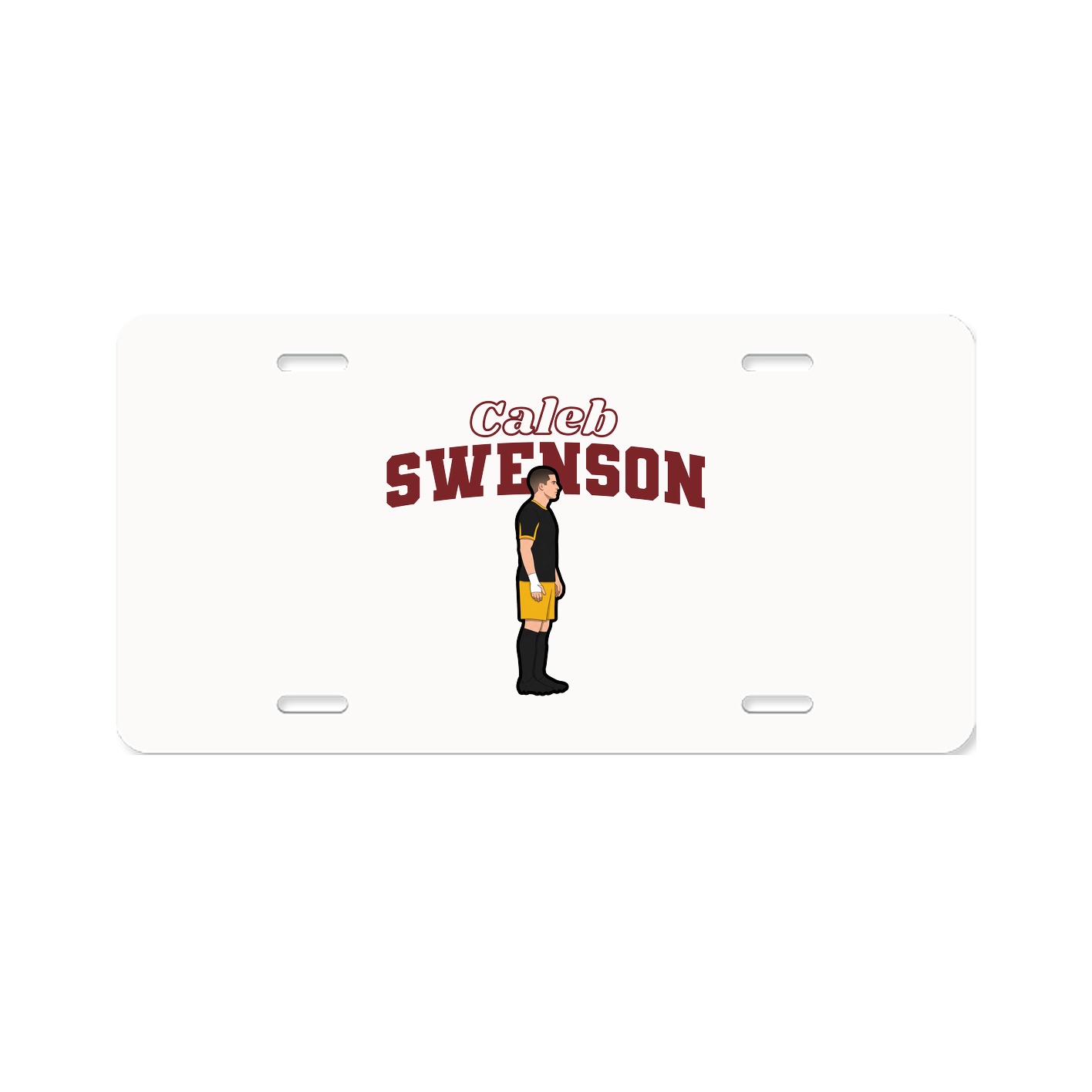 License Plate — Name Arch in Classic