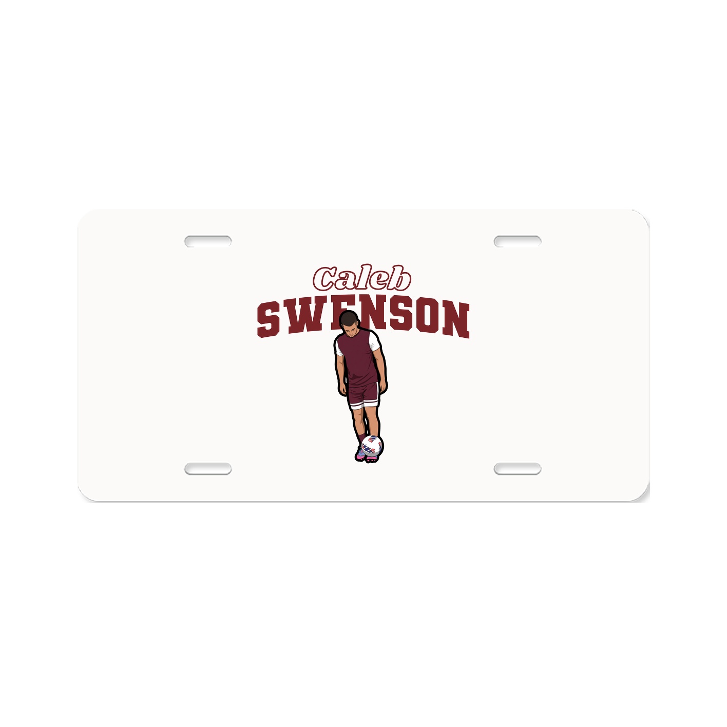 License Plate — Name Arch in Classic