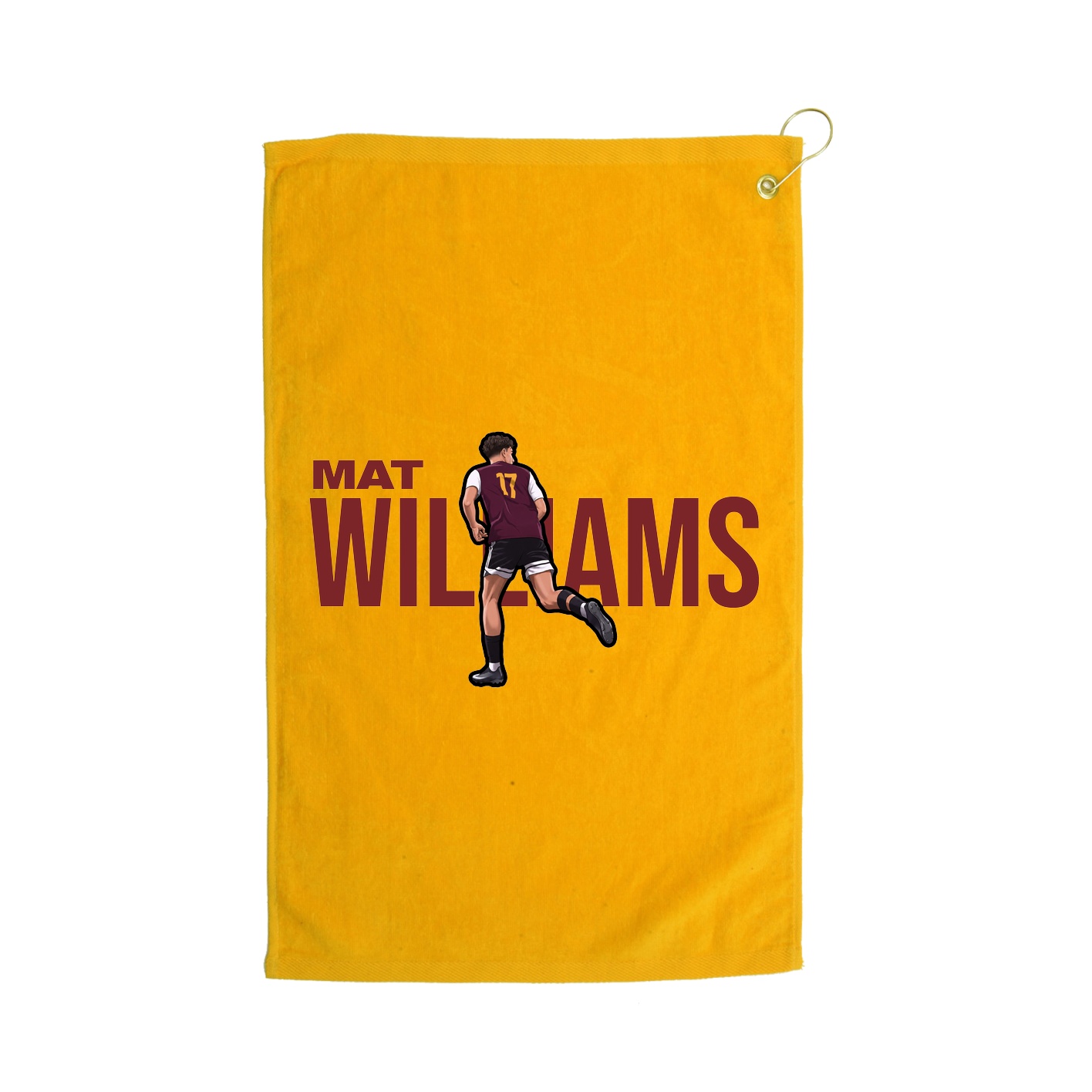 Golf Towel — Player Name in Gold