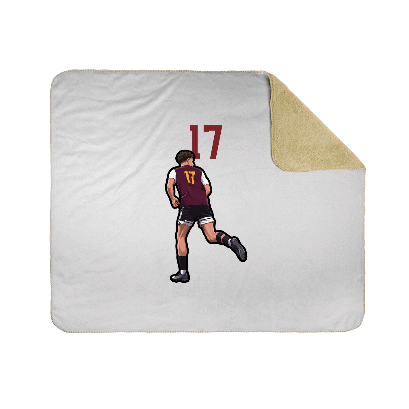 Throw Blanket — Number Top in White