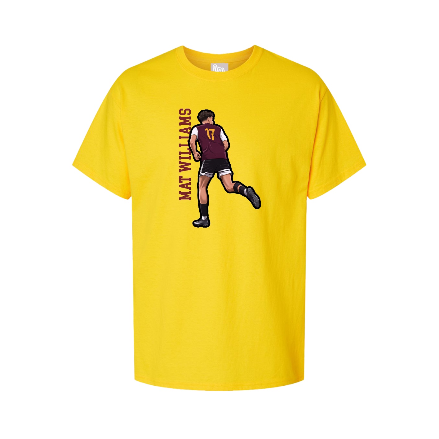 Tee — Name Vertical in Gold