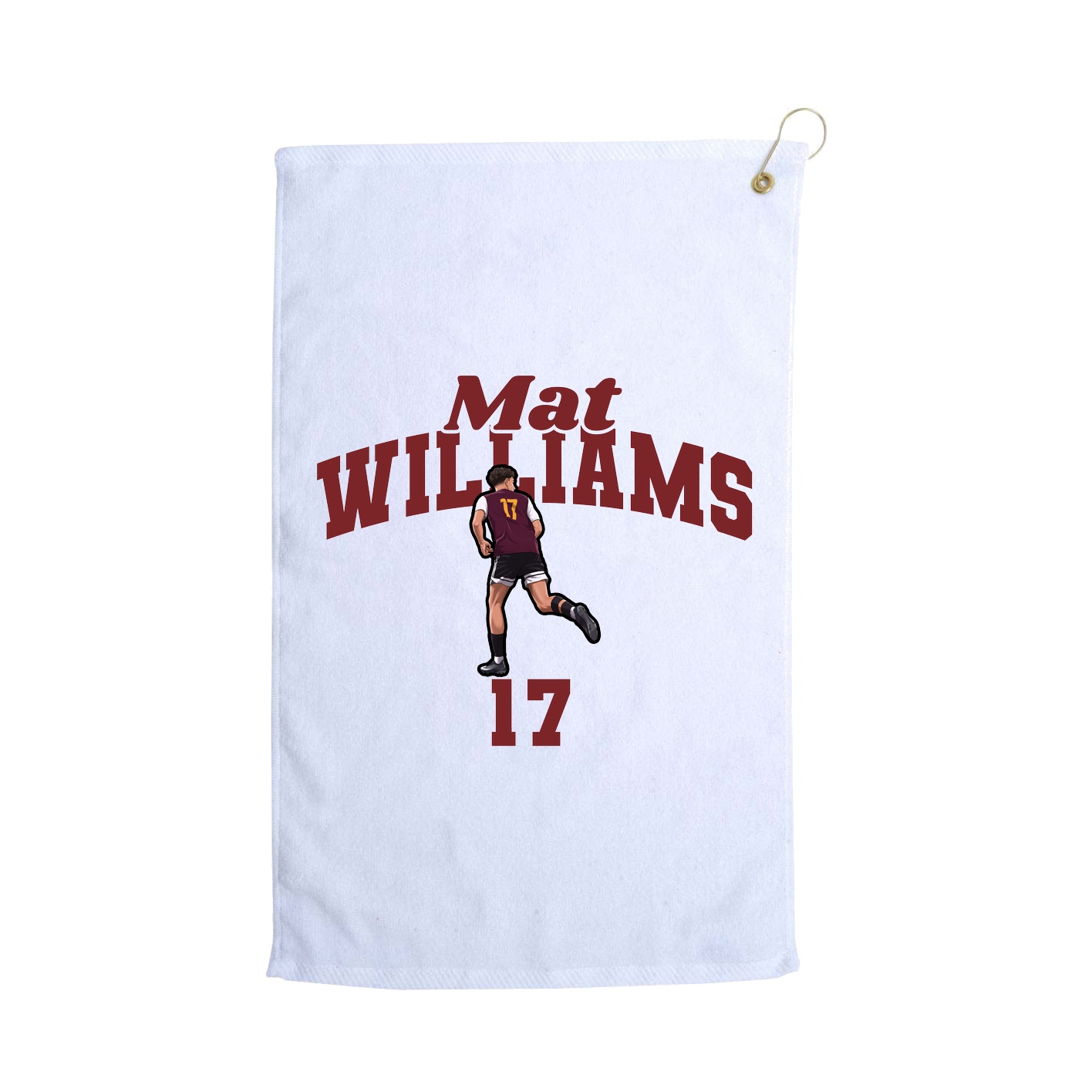 Golf Towel — Signature Arch in White