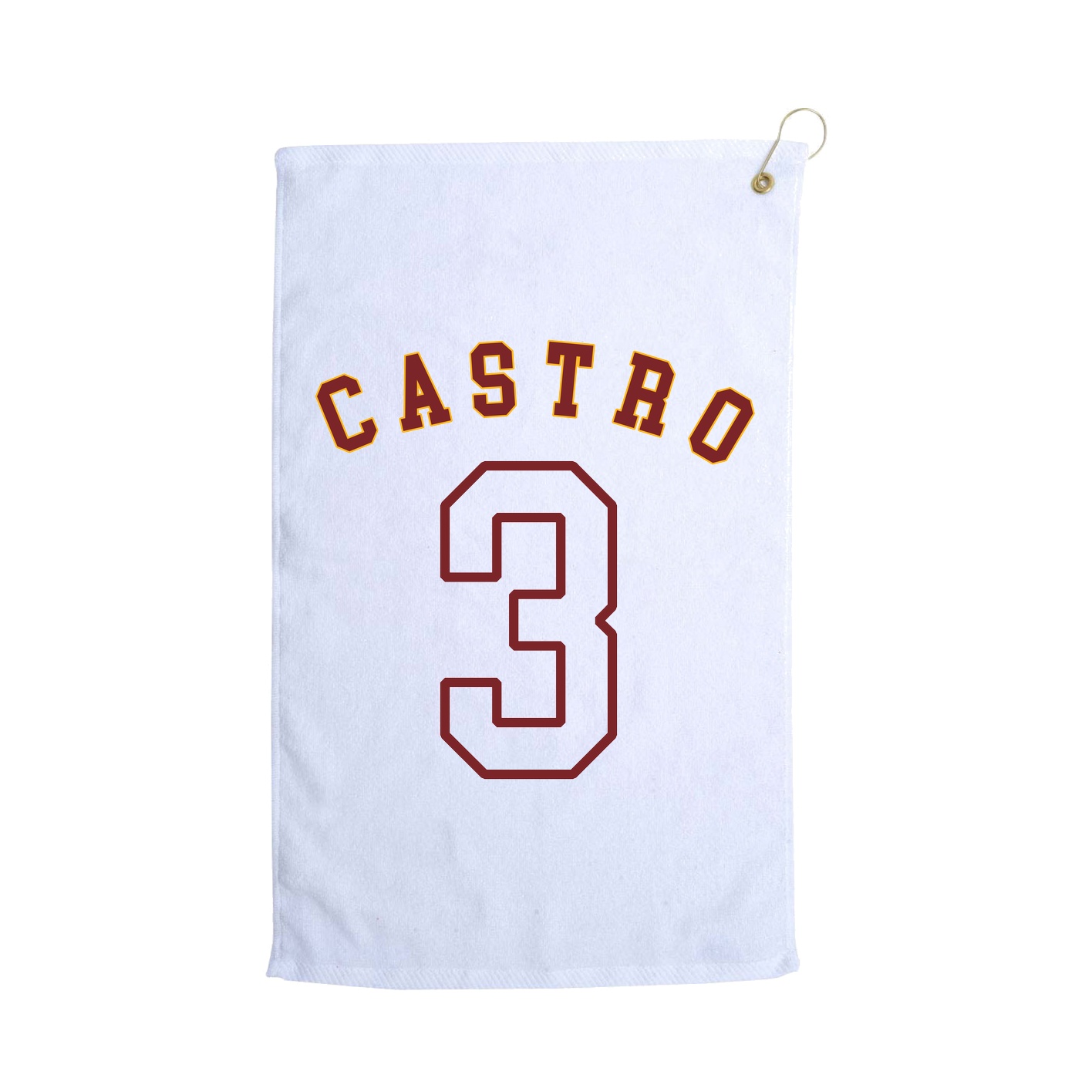 Golf Towel — Shirsey Arch in White