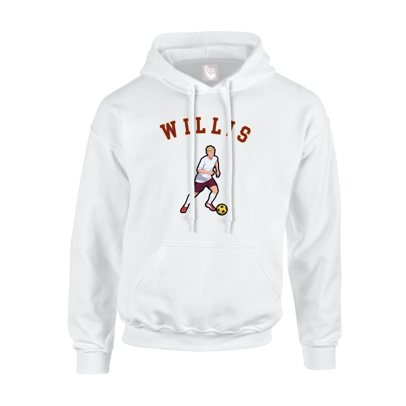 Youth Hoodie — Shirsey Arch in White