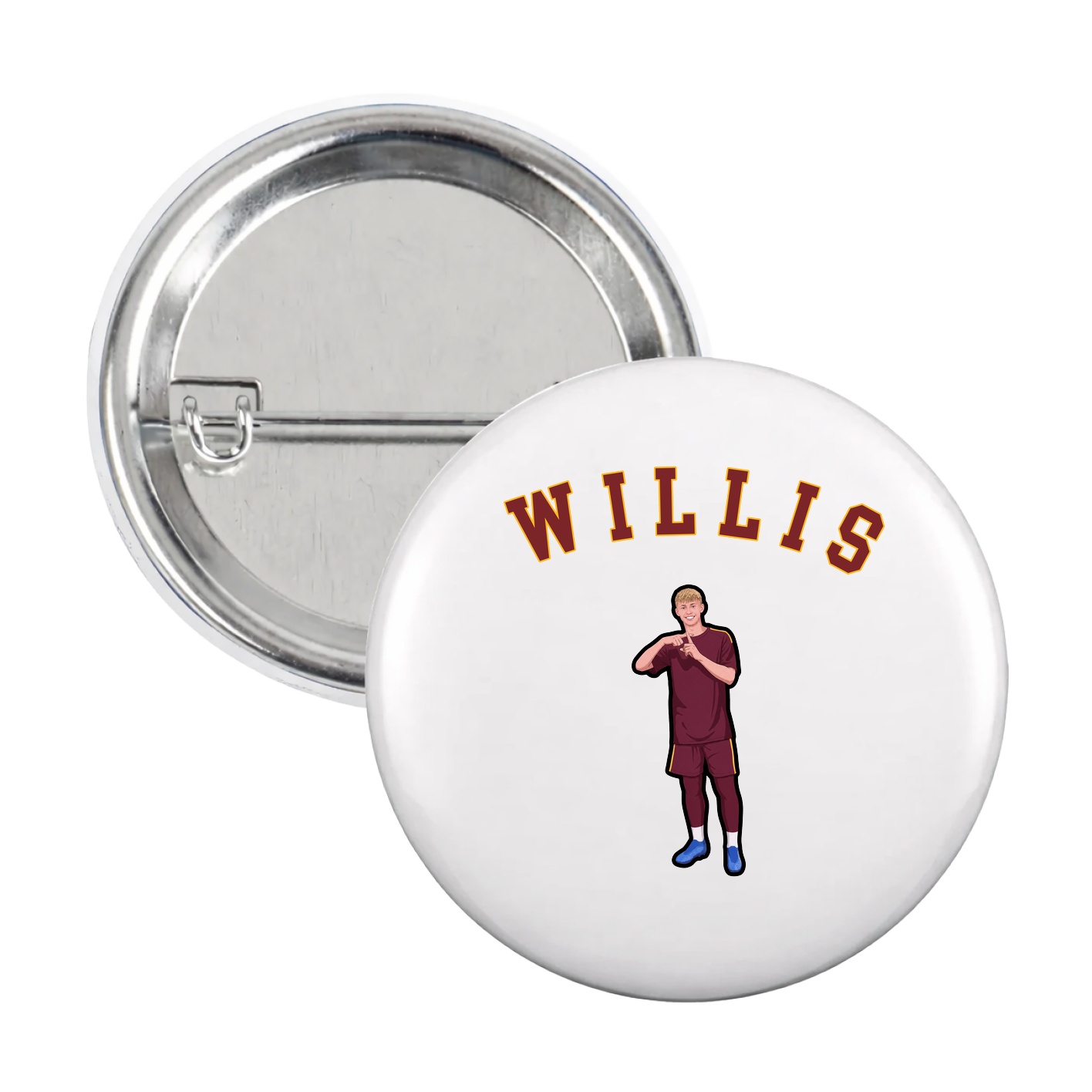 Game Day Button — Shirsey Arch in White