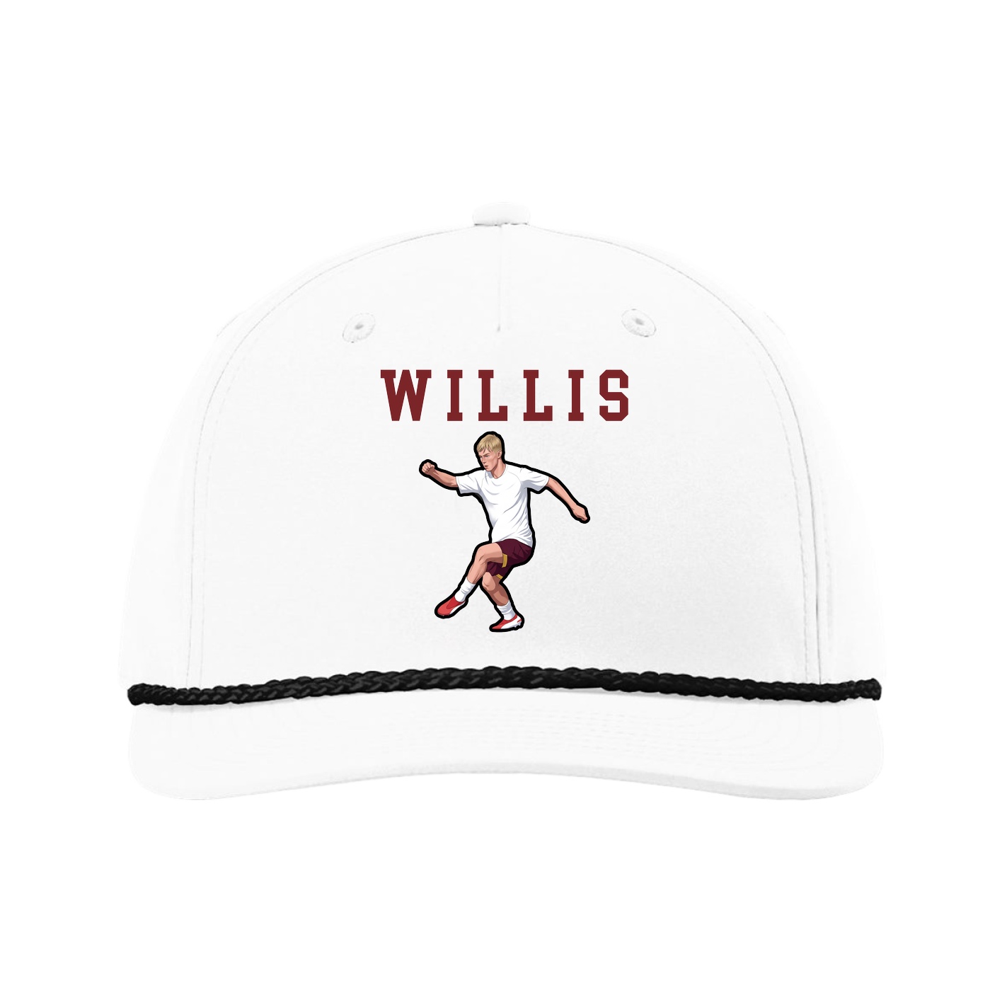 Five-Panel Classic Rope Cap — Shirsey in White
