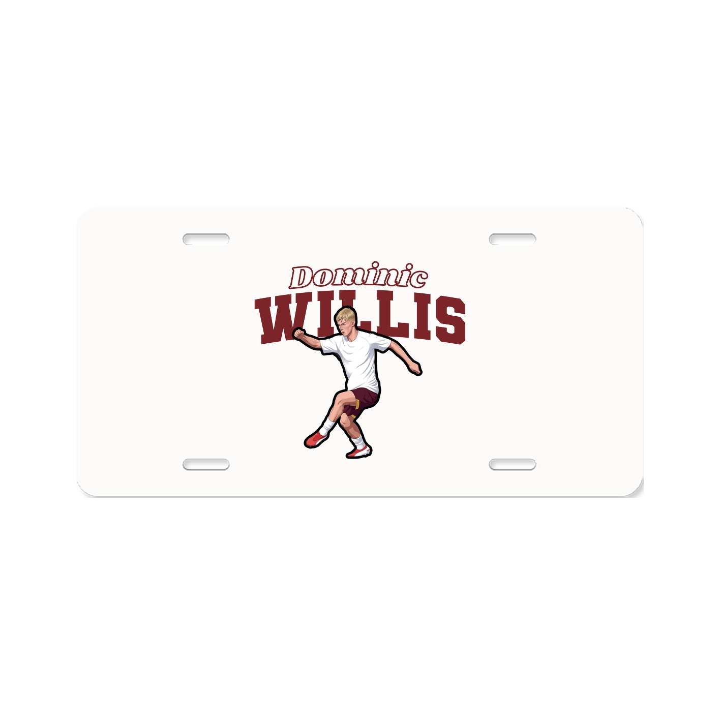 License Plate — Name Arch in Classic
