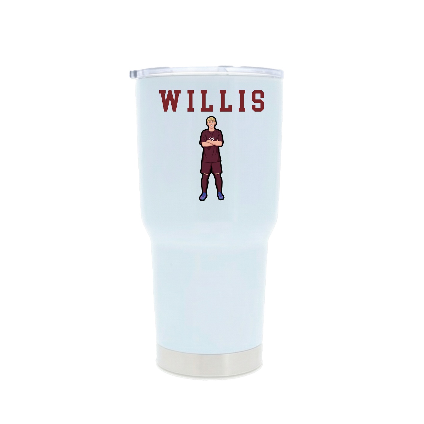 30oz Stainless Steel Tumbler — Shirsey in White
