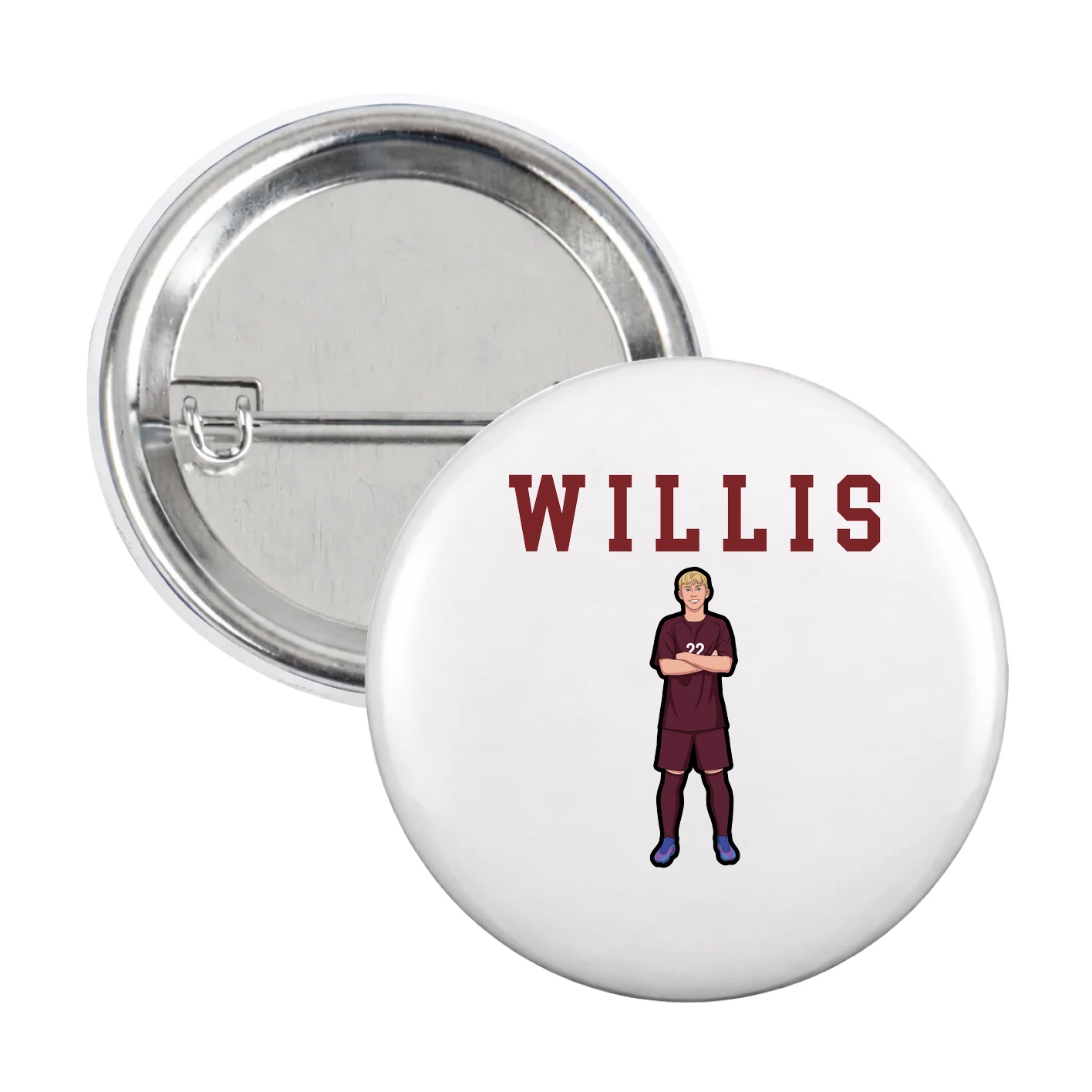 Game Day Button — Shirsey in White