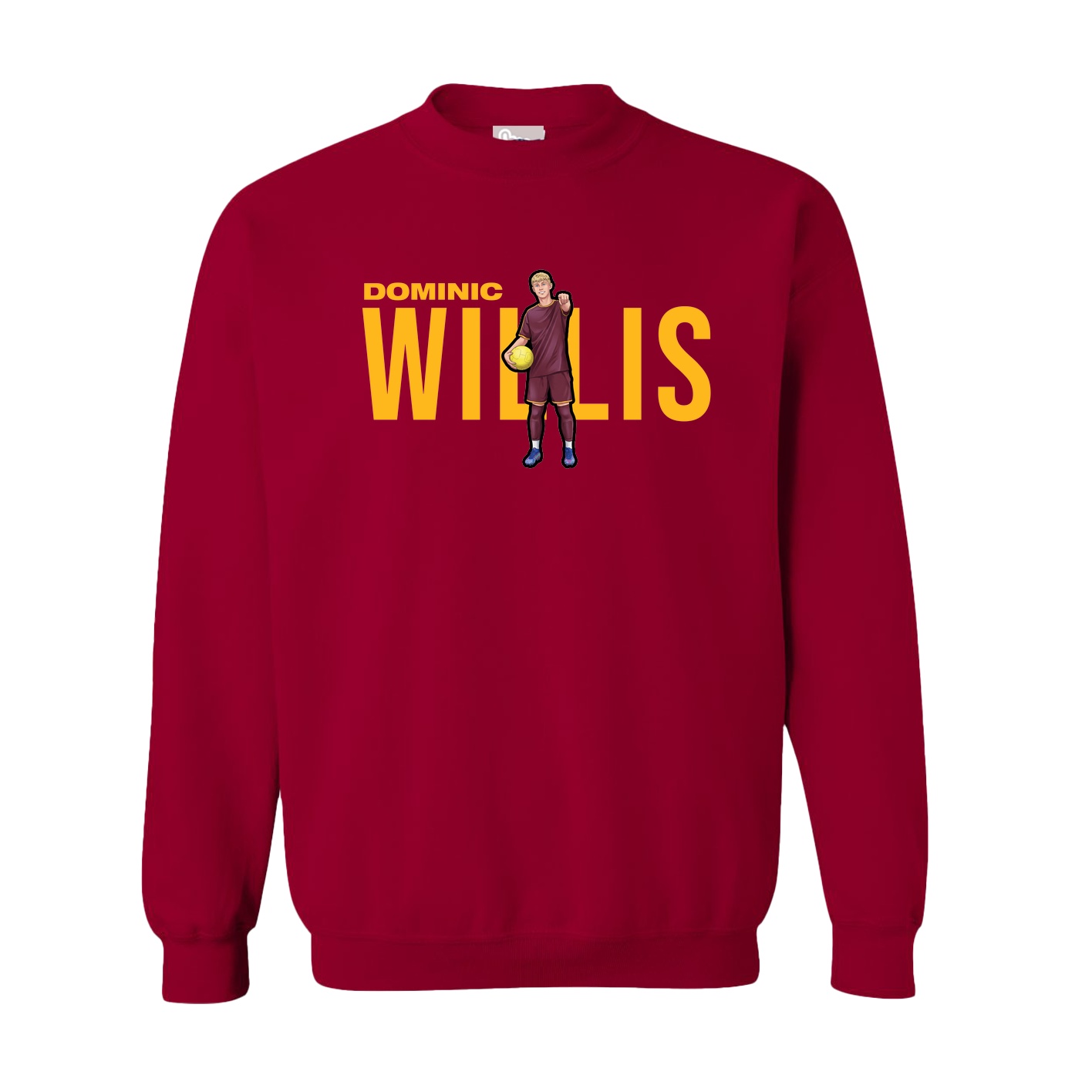 Fleece Crew — Player Name in Cardinal