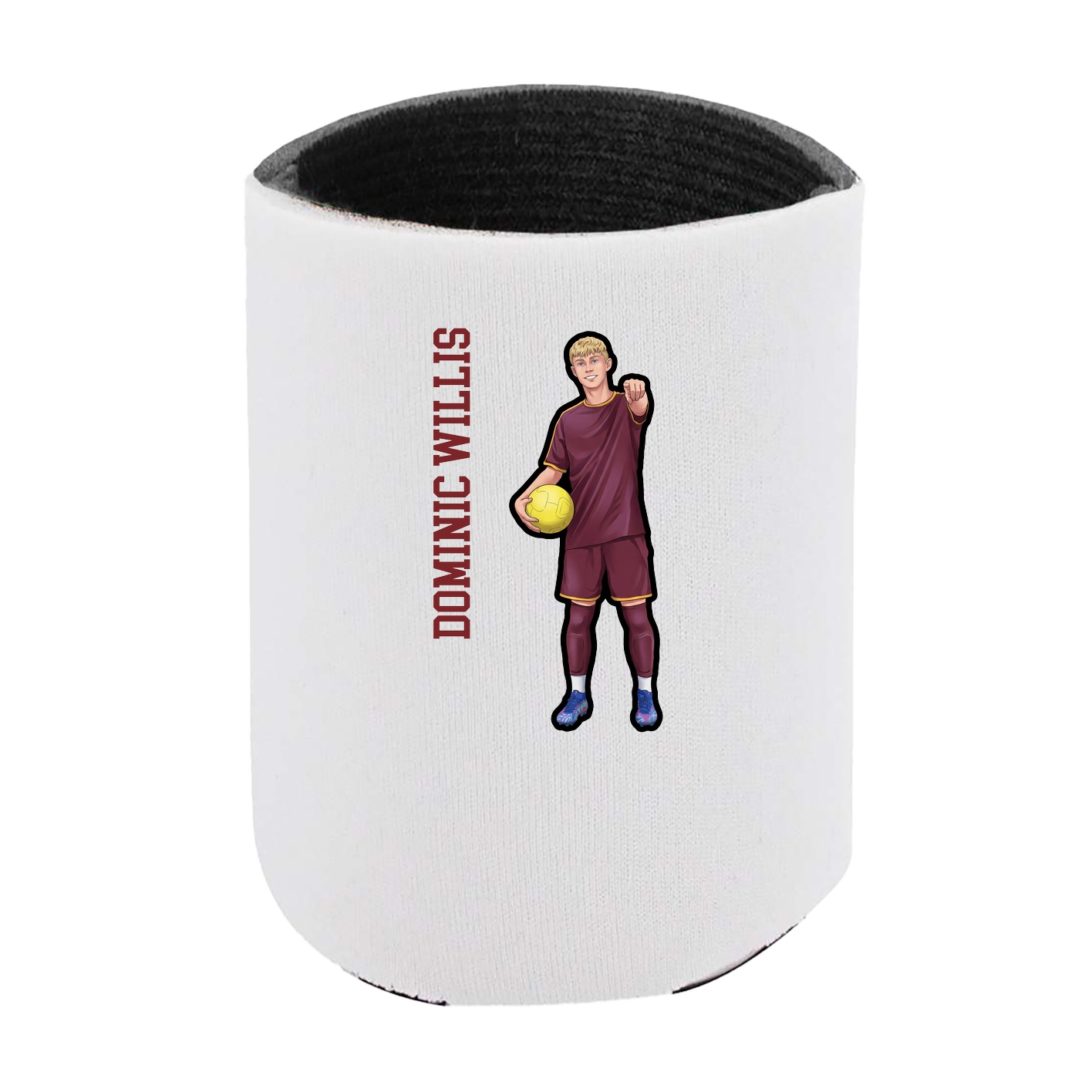 Can Holder — Name Vertical in White