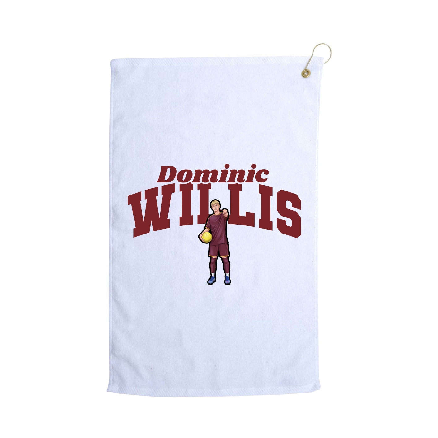 Golf Towel — Signature Arch in White