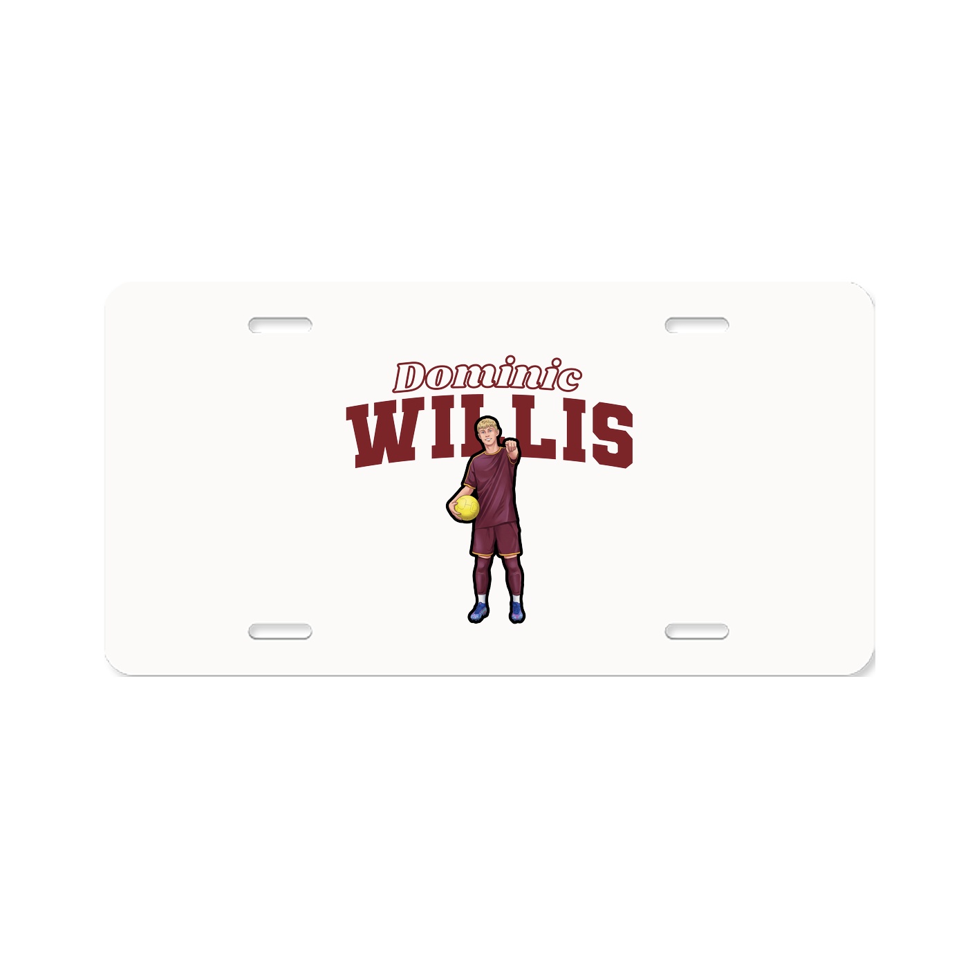 License Plate — Name Arch in Classic