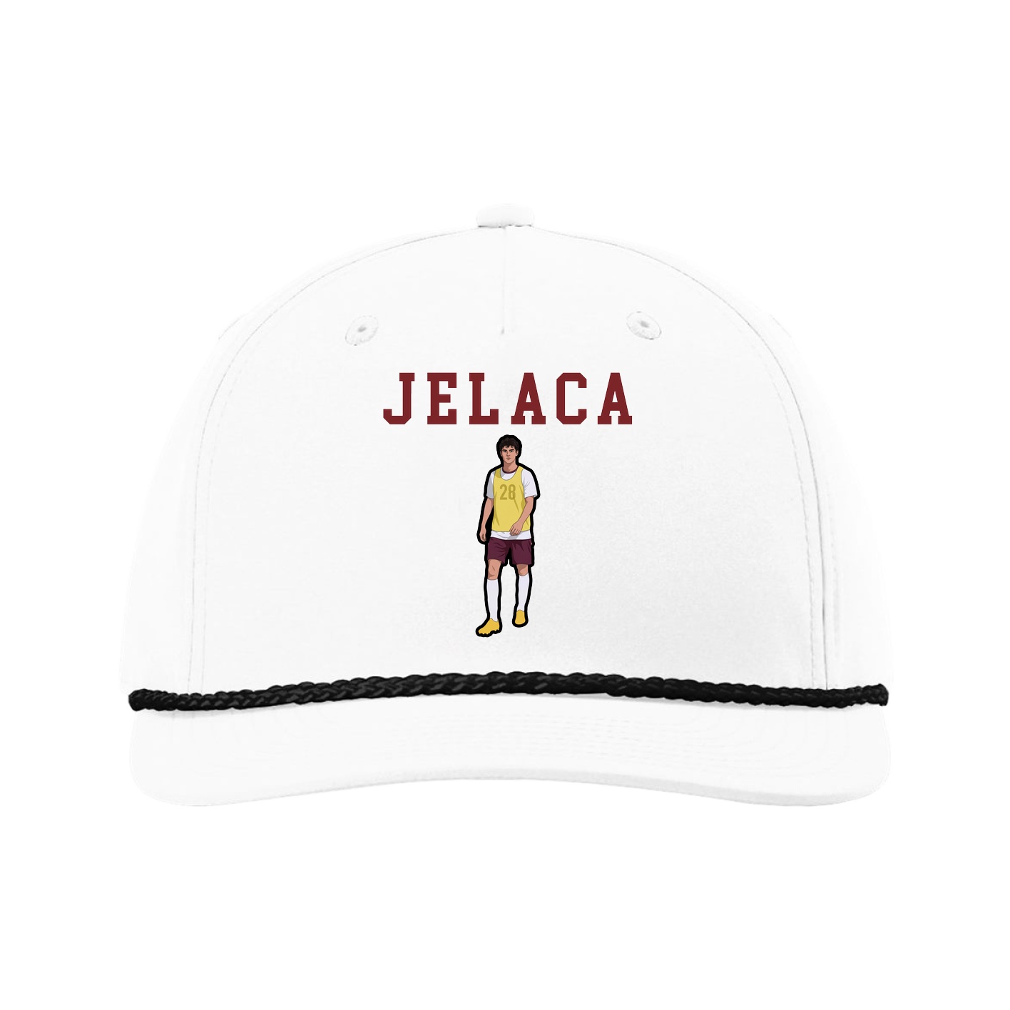 Five-Panel Classic Rope Cap — Shirsey in White