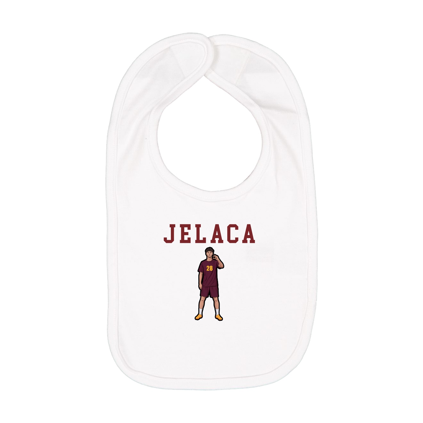 Infant Bib — Shirsey in White